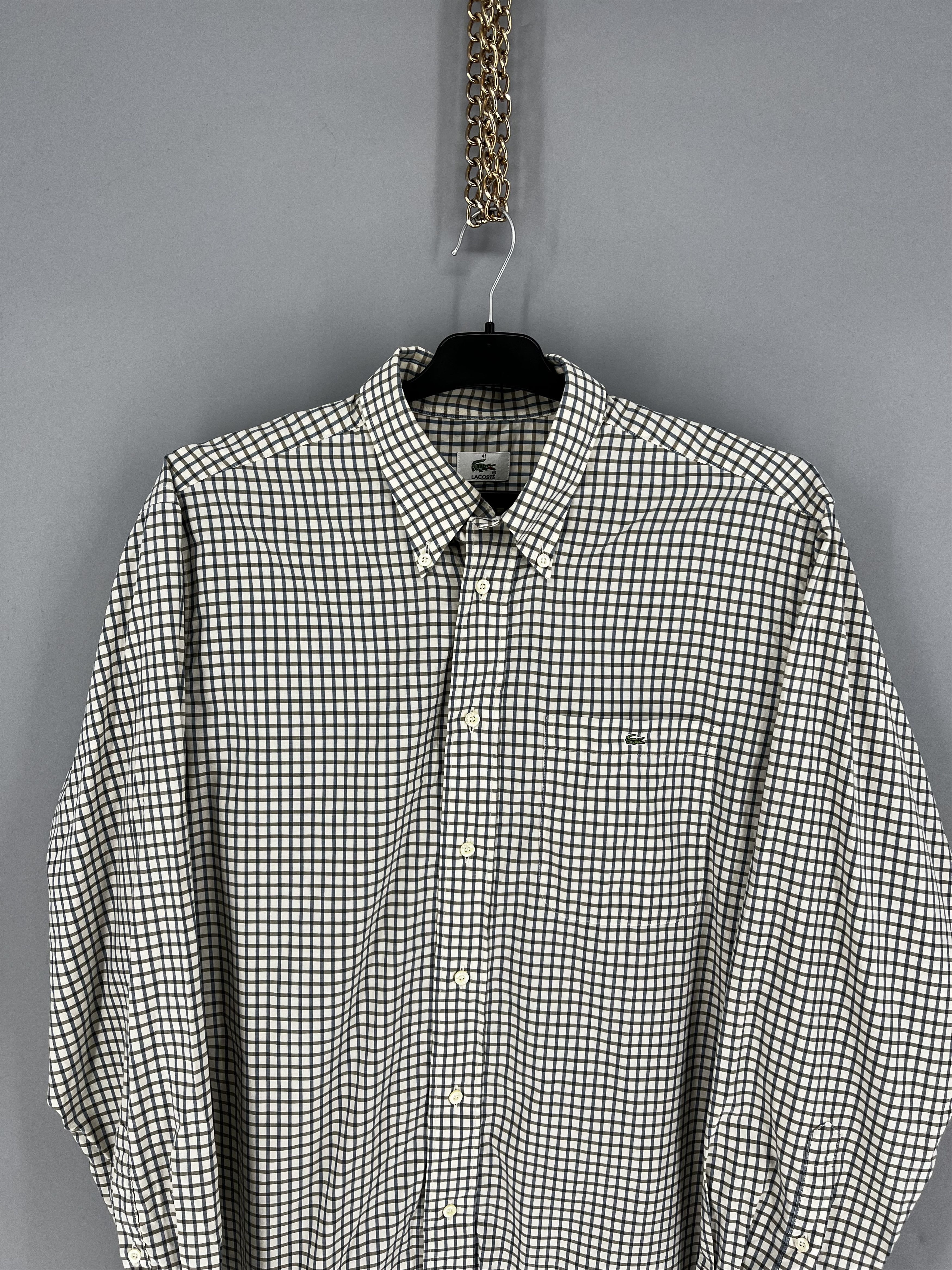Lacoste Lacoste vintage luxury streetwear shirt Size US L / EU 52-54 / 3 - 6 Thumbnail