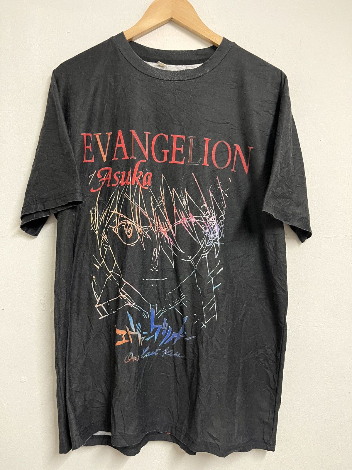 Anime Evangelion Asuka One Last Kiss Overprinted Tee Size US XL / EU 56 / 4 - 1 Thumbnail