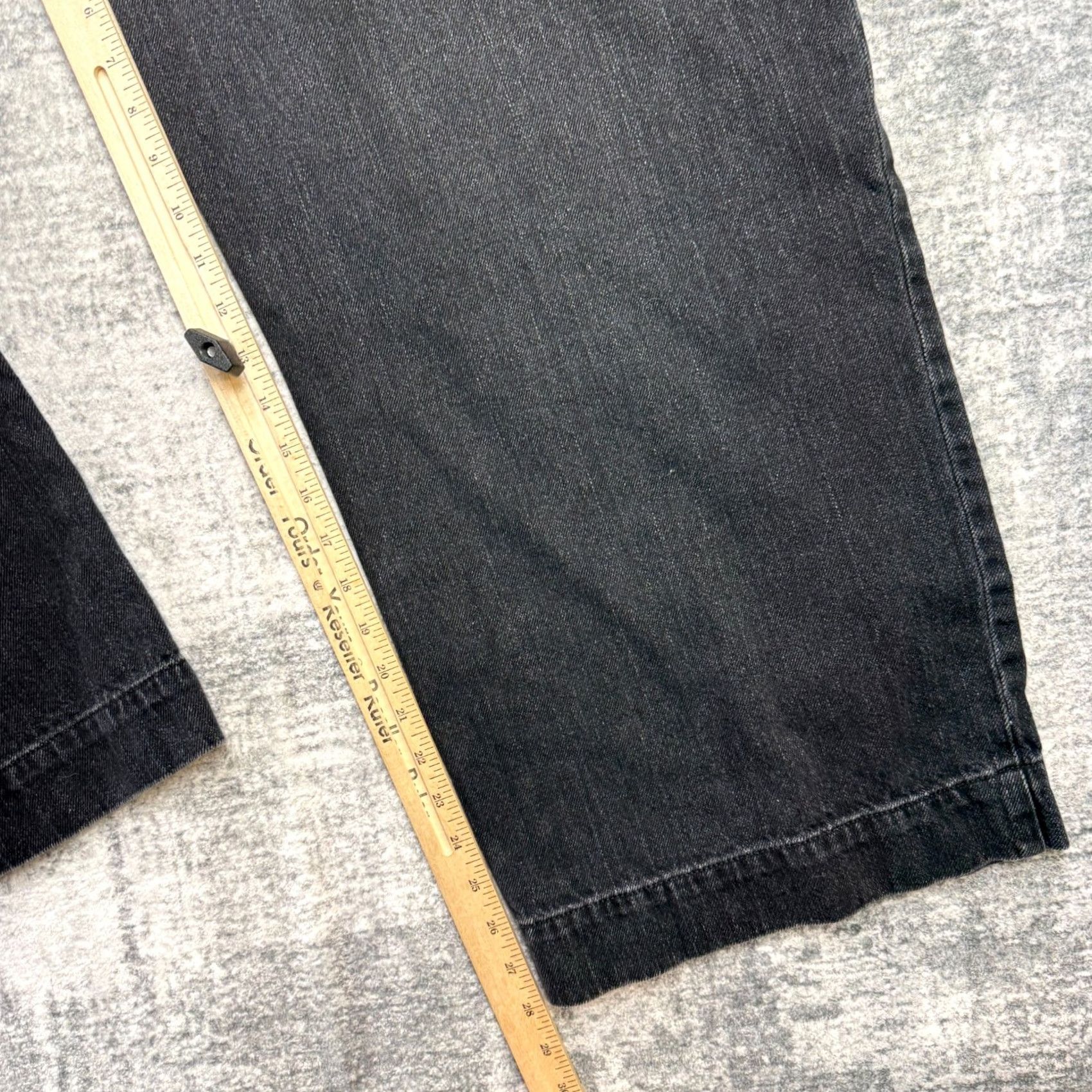 Vintage Universal Thread Jeans Womens 17 S Black Wash High Rise Wide-Leg Baggy Relaxed Jeans Womens 17 Black Wash High Rise Wide-Leg Baggy Relaxed Size 25" / US 0 / IT 36 - 7 Thumbnail