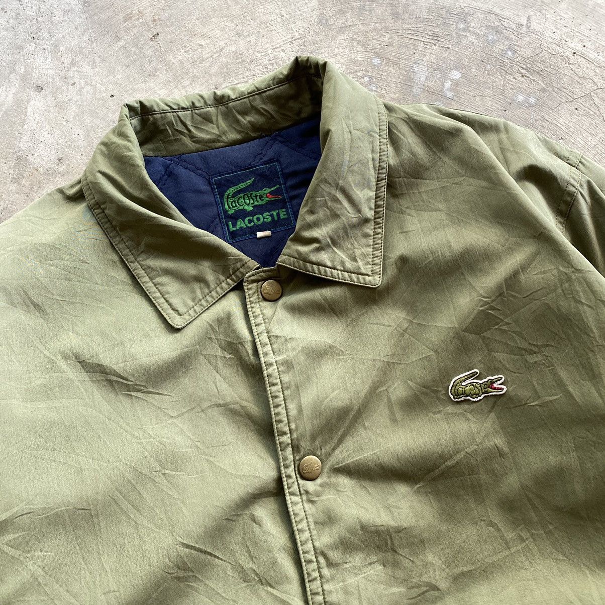 Japanese Brand × Lacoste LACOSTE Vintage Quilted Puffer Button Jacket Size US M / EU 48-50 / 2 - 6 Thumbnail