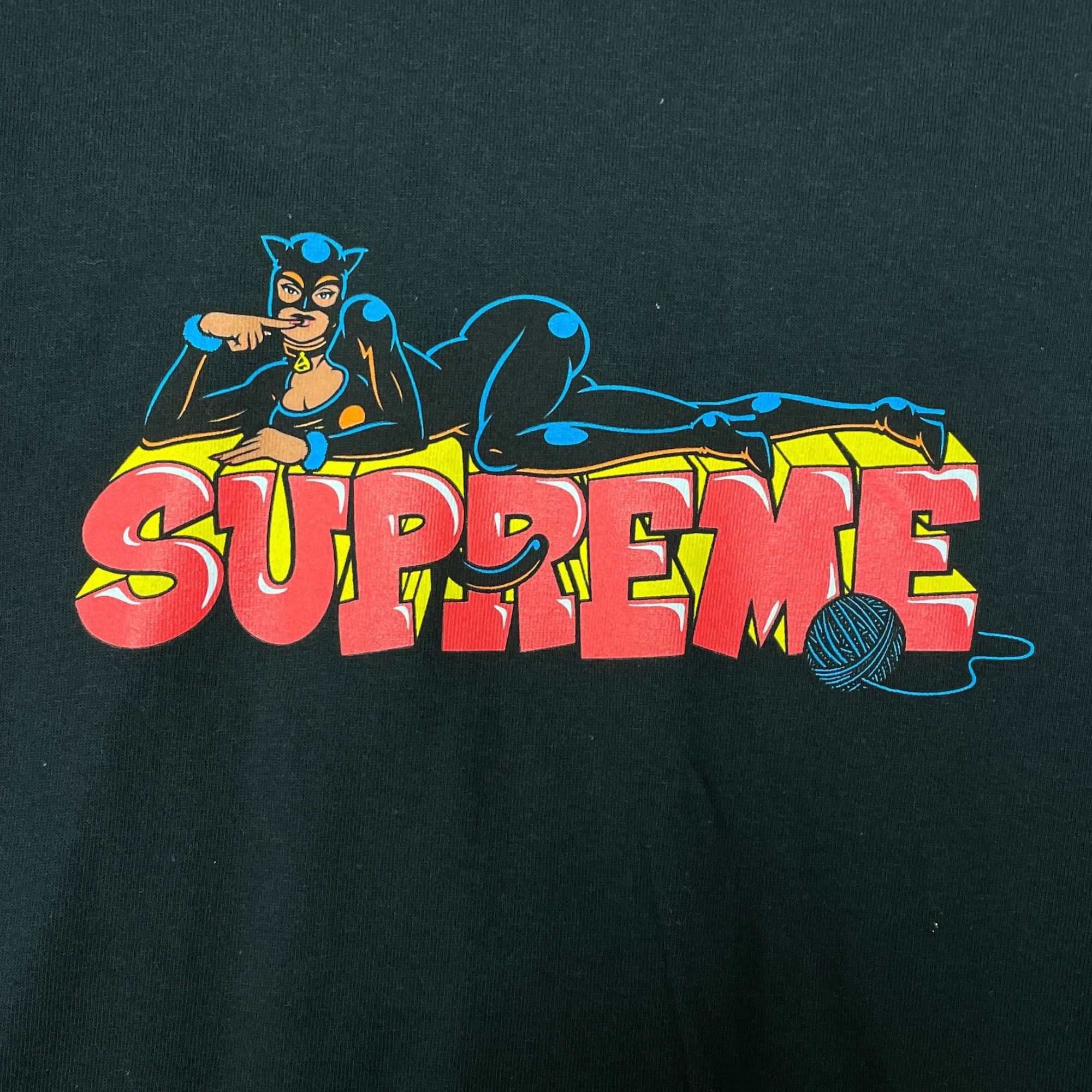 Supreme Brand New Supreme Catwoman Logo Black T-Shirt - Size Large Size US L / EU 52-54 / 3 - 2 Thumbnail