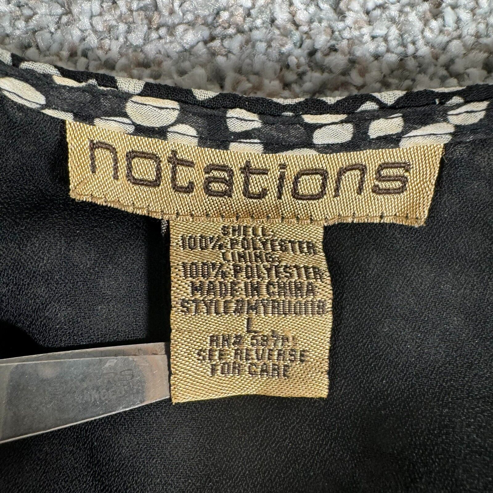 Other Notations Blouse L Sheer Lined Flowy Whimsigoth 90s Y2K Size L / US 10 / IT 46 - 4 Thumbnail