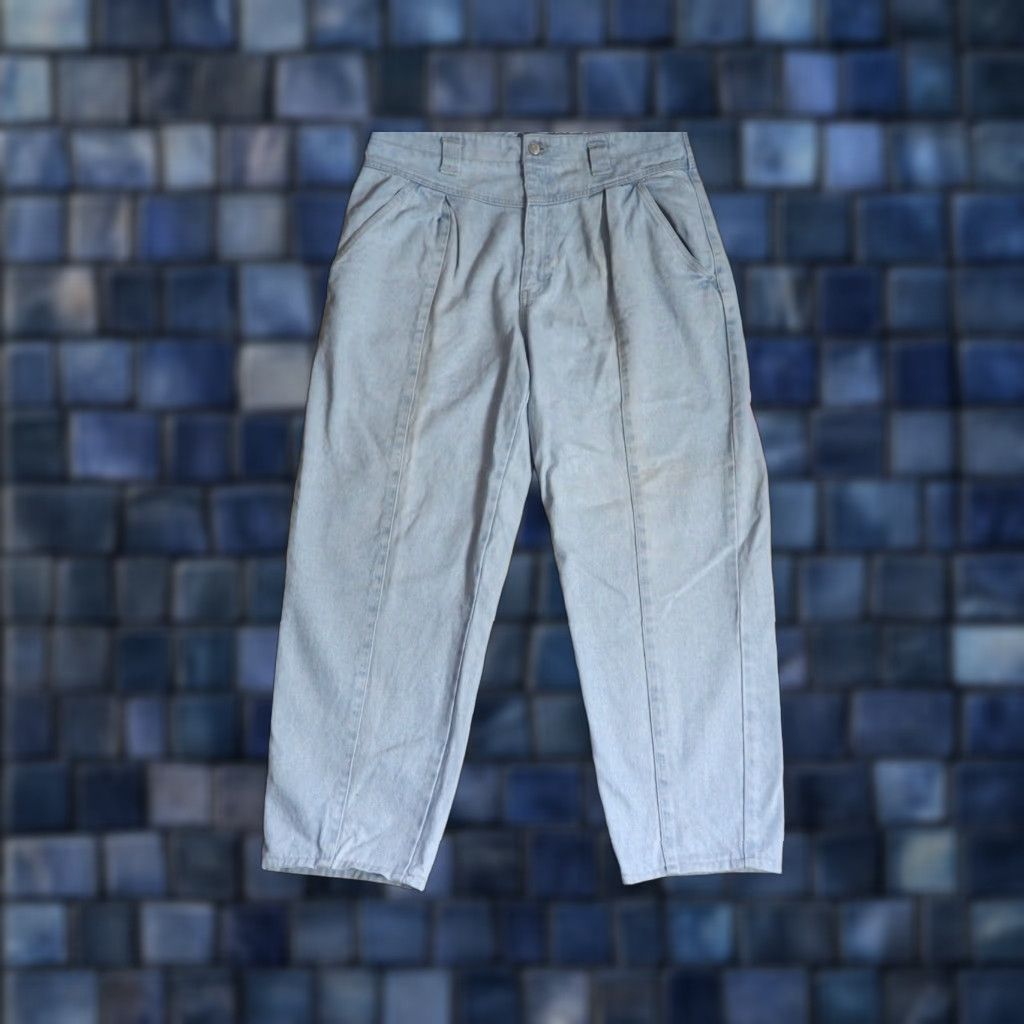 Jordache VTG 80s 90s Jordache Light Wash High Waist Mom Western Blue Denim Jeans 36x27 Size 25" / US 0 / IT 36 - 1 Thumbnail