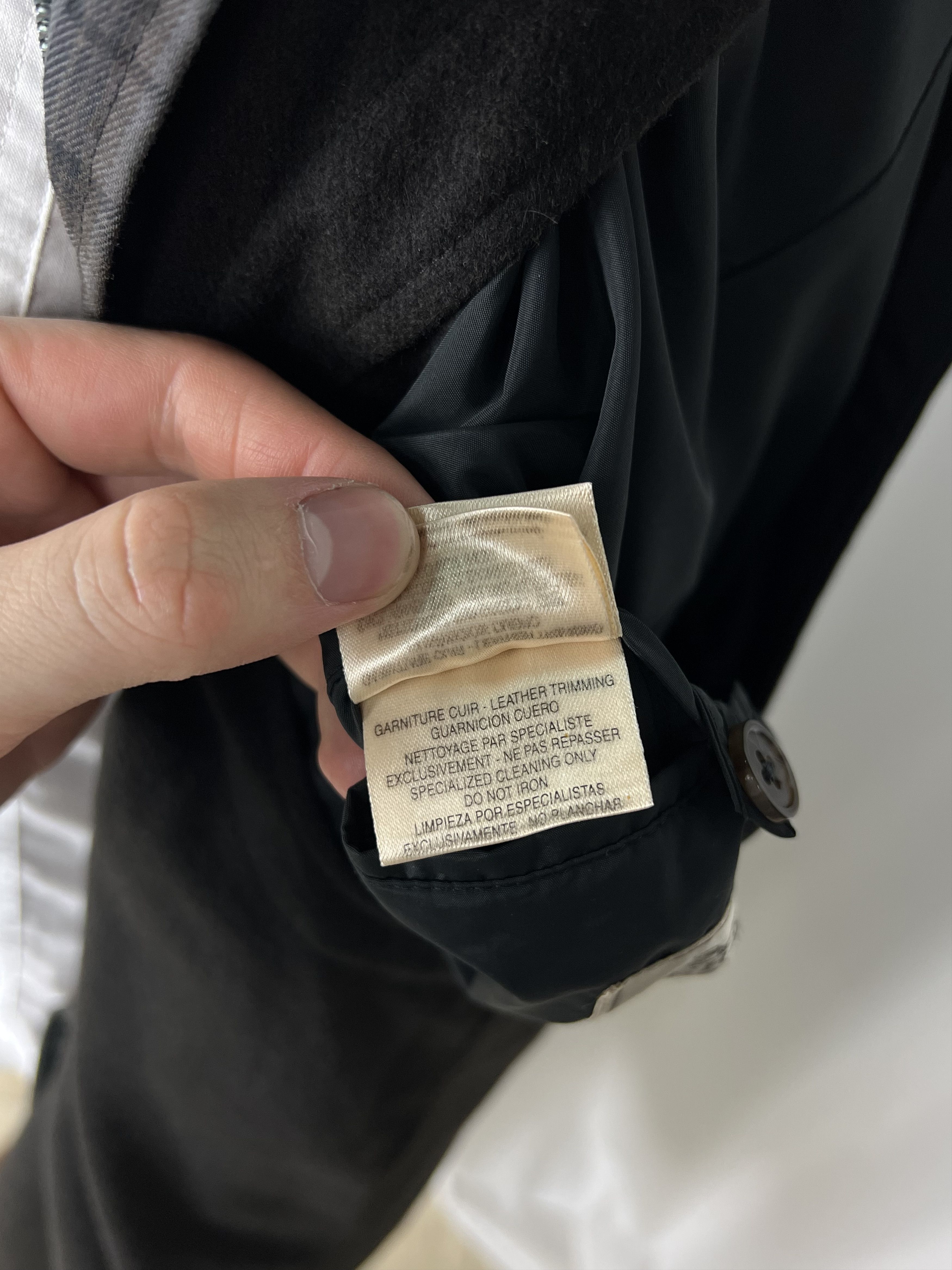 Hermes Plaid Waxed Cotton Removable Cashmere Lining Long Coat Size US L / EU 52-54 / 3 - 14 Thumbnail