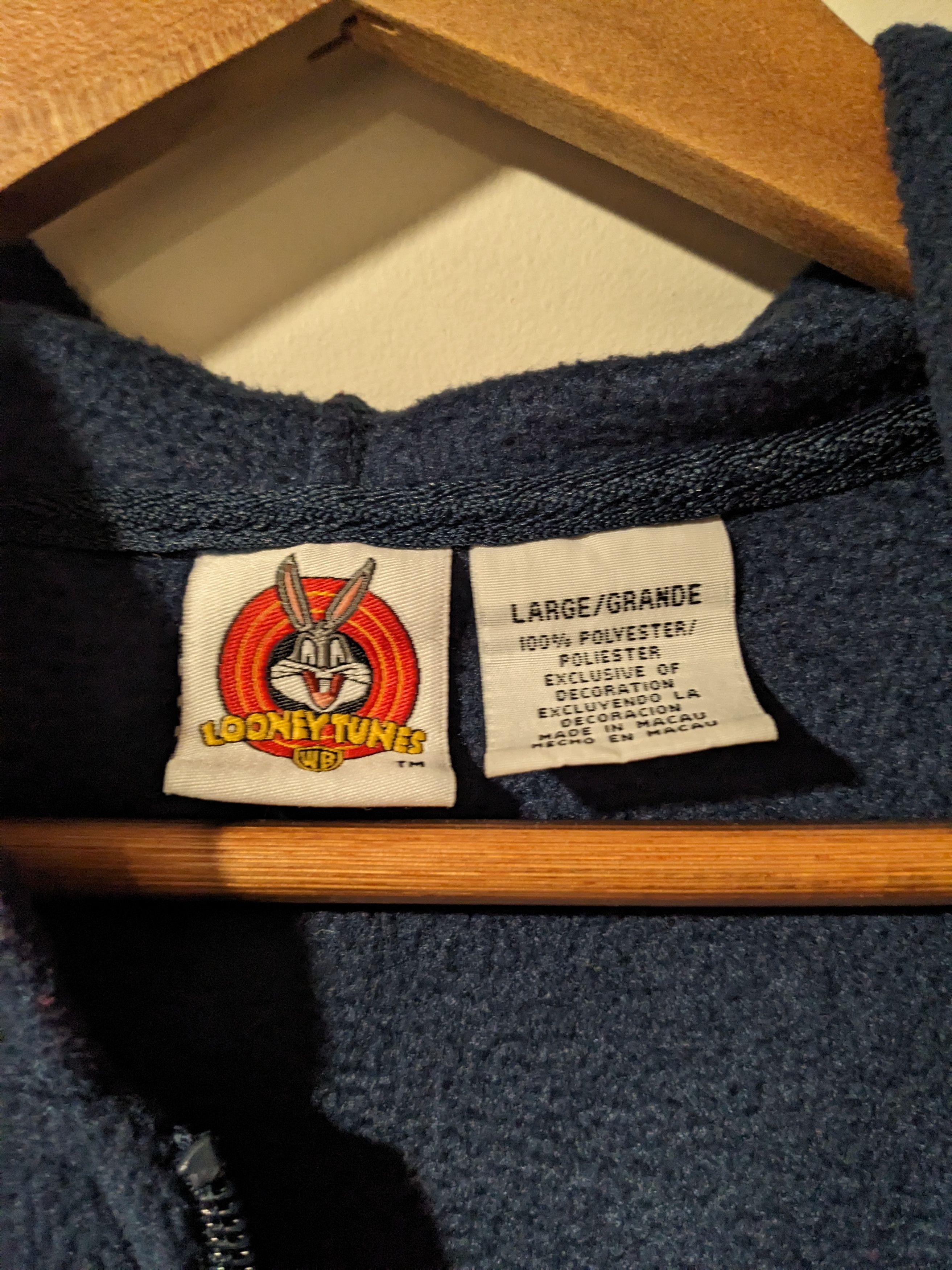 Cartoon Network × Vintage Vintage Looney Tunes Tweety Sylvestre Fleece Full Zip Hoodie Size L / US 10 / IT 46 - 4 Thumbnail
