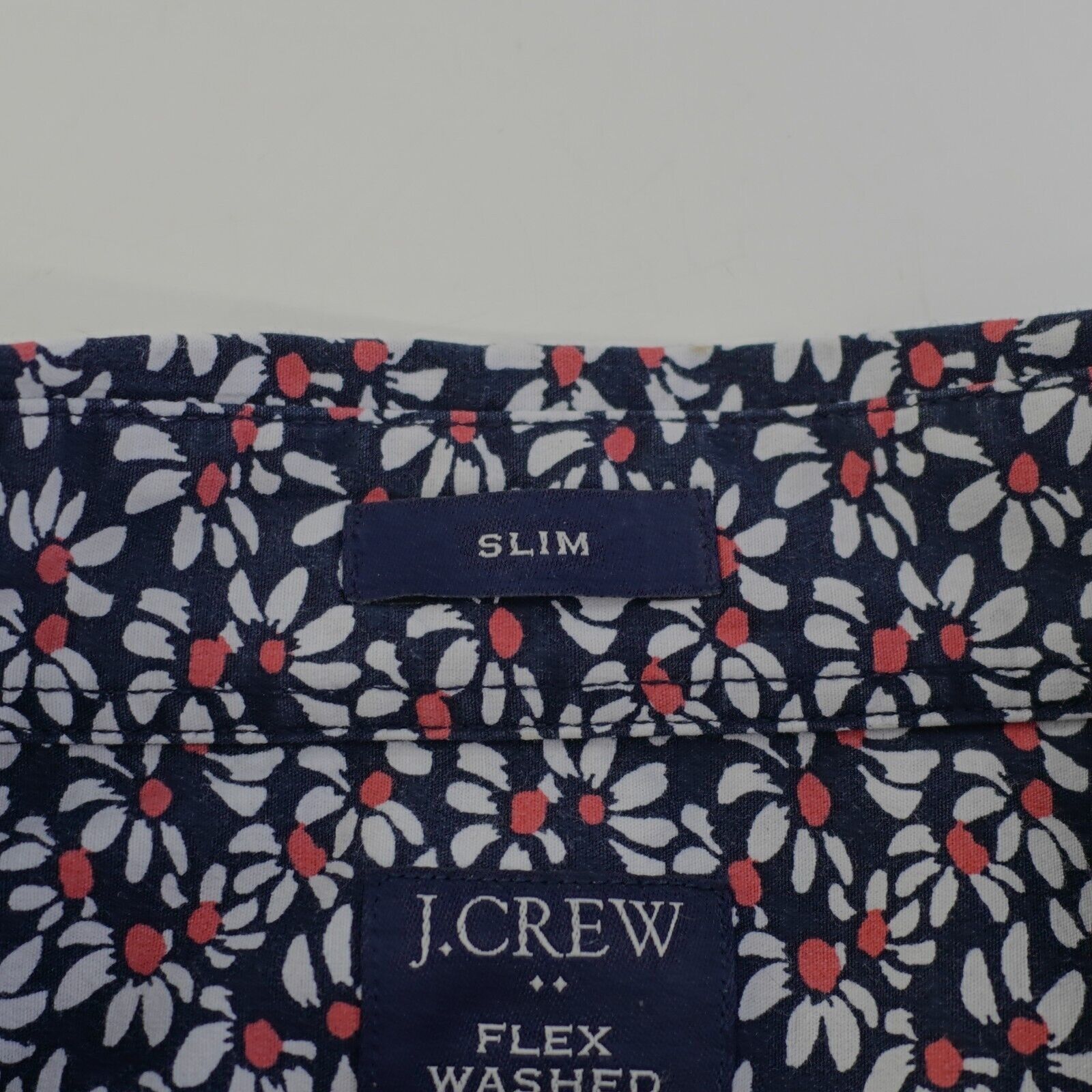 J.Crew J Crew Flex Washed Slim Floral Blue XL Button Down Short Sle Size US XL / EU 56 / 4 - 9 Thumbnail