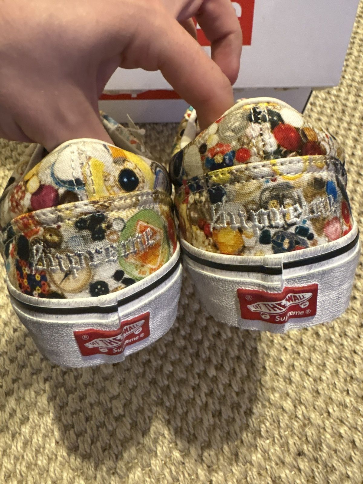 Supreme × Vans Supreme Mike Kelly Vans Era White size 9.5 Size US 9.5 / EU 42-43 - 3 Thumbnail