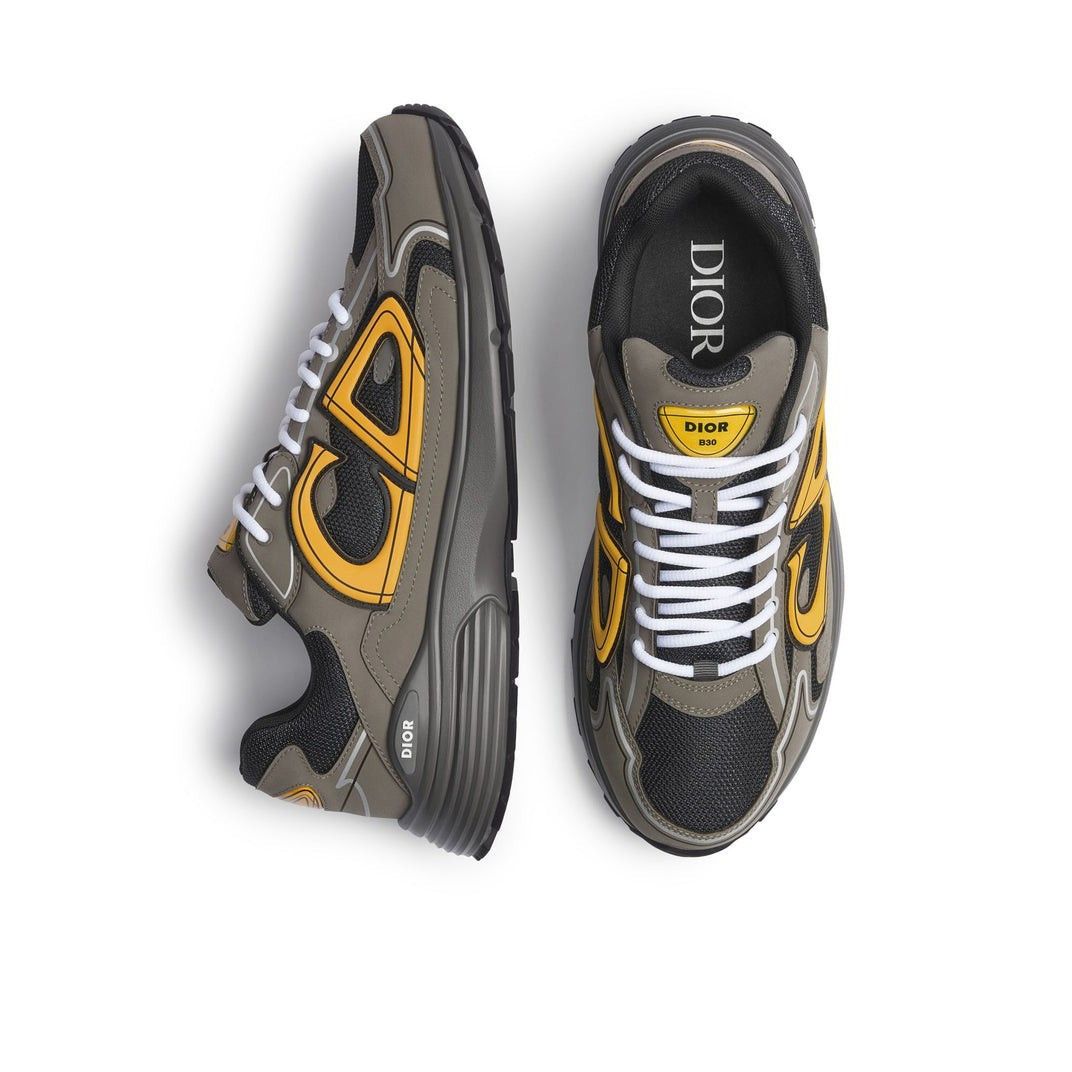 Dior DIOR B30 Countdown $1250 Gray Sneakers New & Authentic (Men' Size US 9 / EU 42 - 4 Thumbnail
