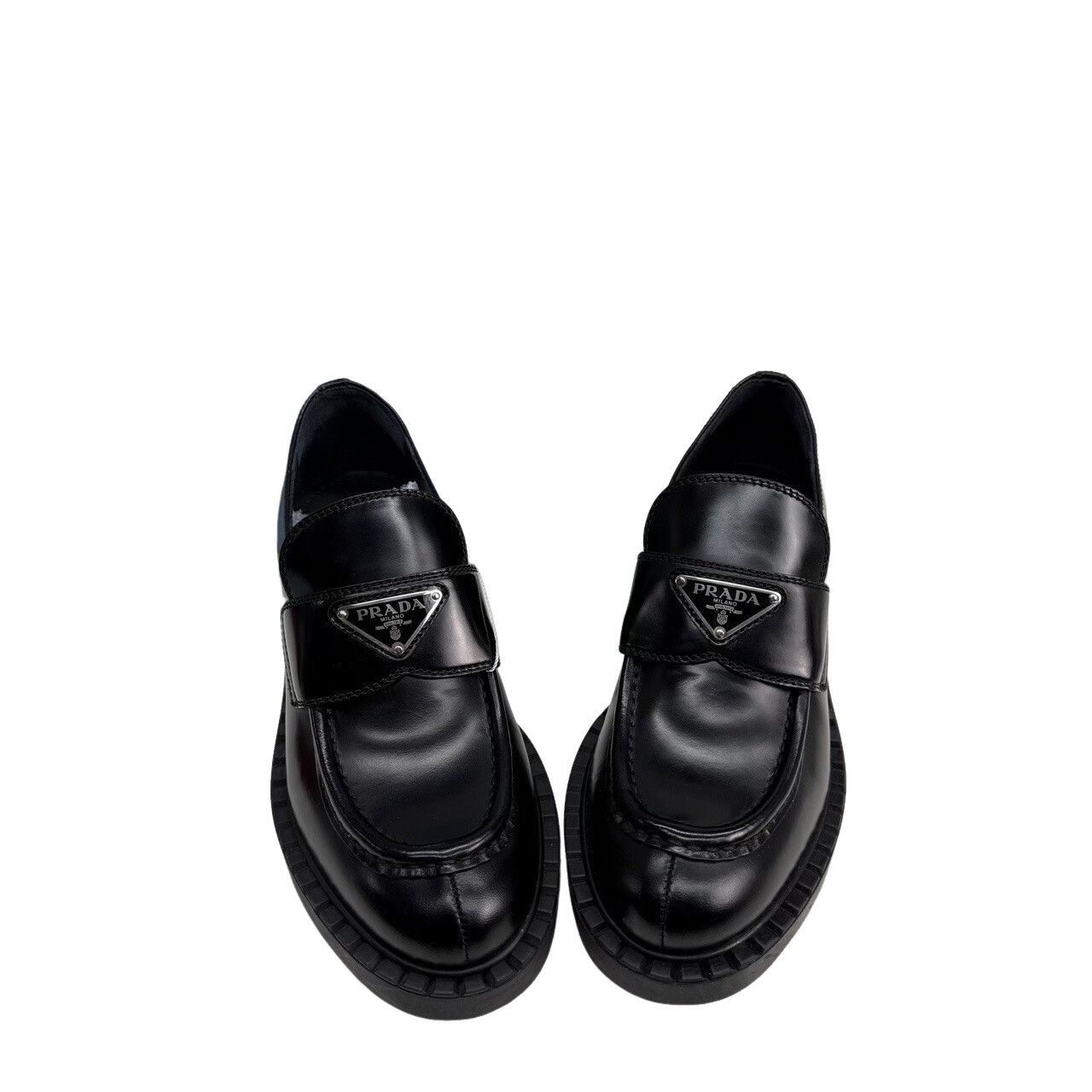Prada Prada Leather Loafers Size 37 Size US 7 / IT 37 - 1 Thumbnail