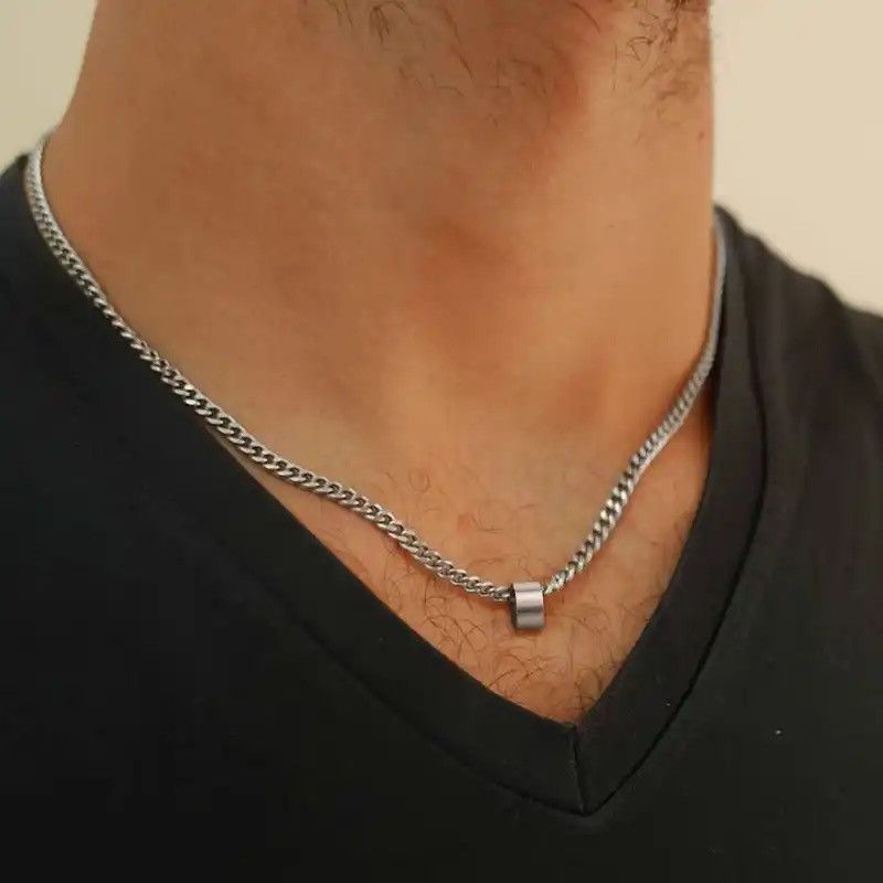Jewelry Beaded Cuban Chain Necklaces Size ONE SIZE - 2 Thumbnail