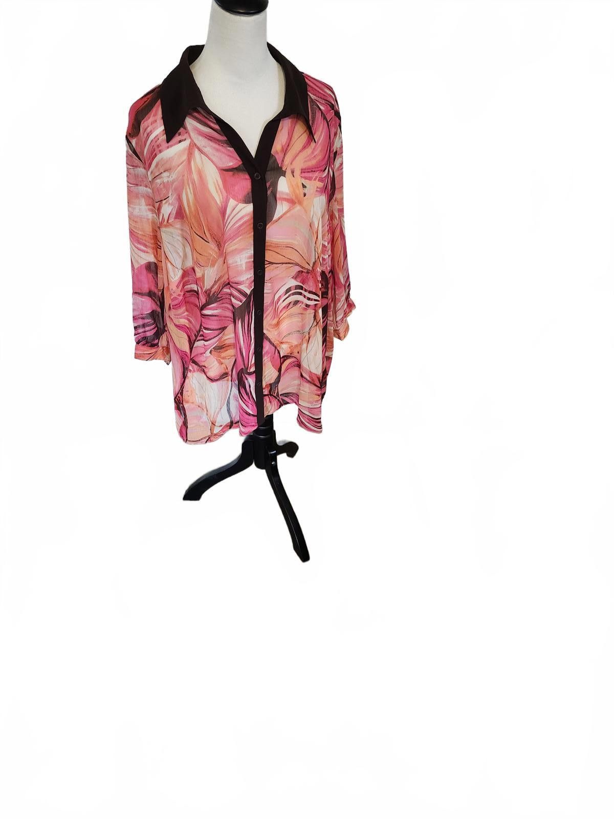 Other Susan Graver blouse 1X Size XL / US 12-14 / IT 48-50 - 1 Thumbnail
