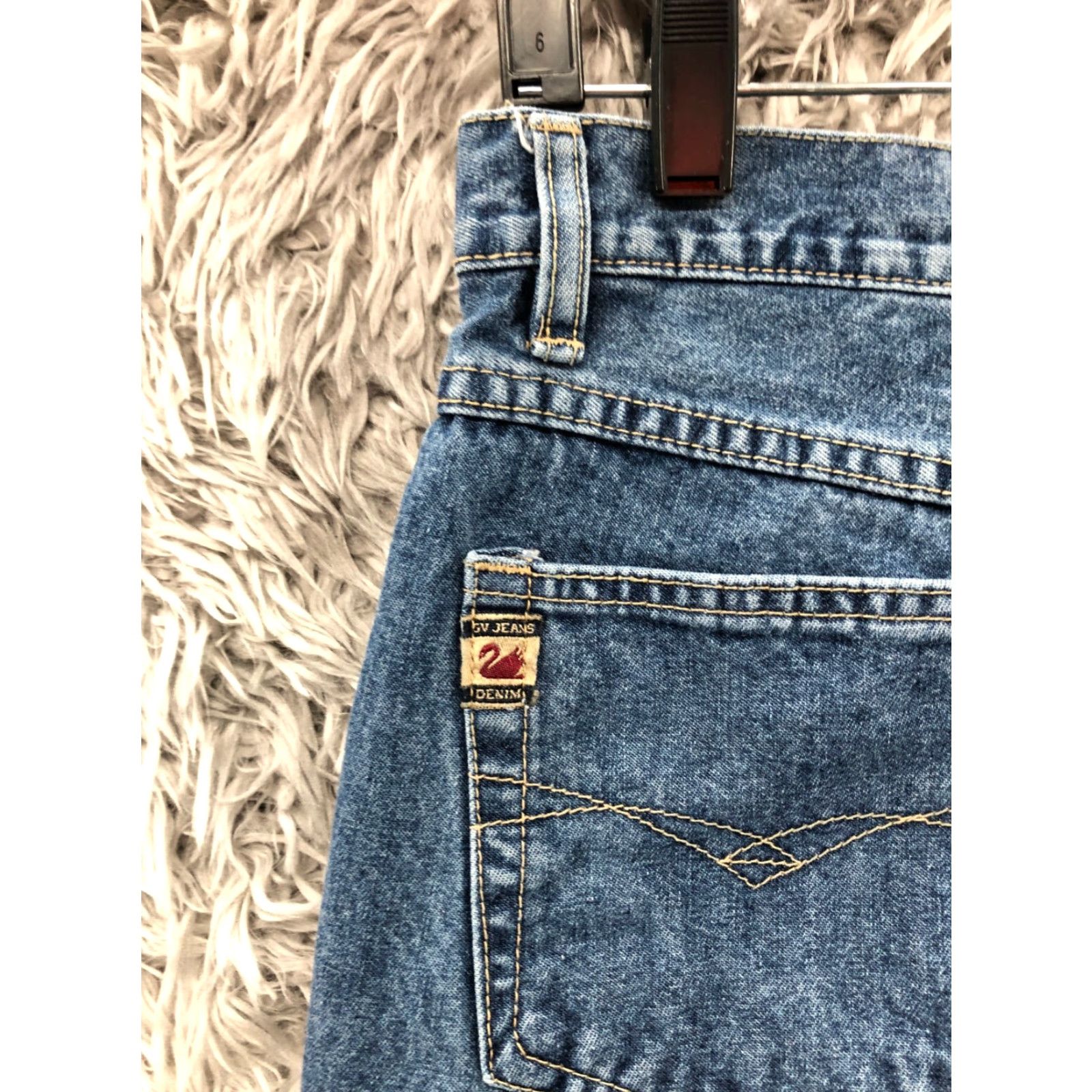 Gloria Vanderbilt Gloria Vanderbilt Signature Label Mom Jeans 14P Petite Womens Blue Denim Size 36" / US 14 / IT 50 - 7 Thumbnail