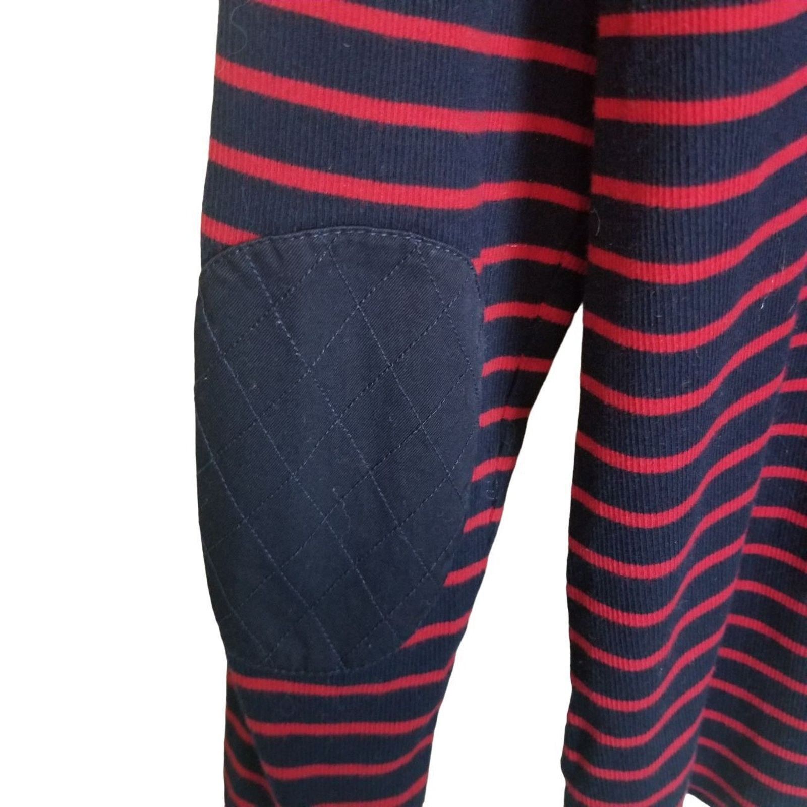 Lauren Ralph Lauren Lauren Ralph Lauren Womens Striped Sweater XL Elbow Patch Size XL / US 12-14 / IT 48-50 - 8 Thumbnail