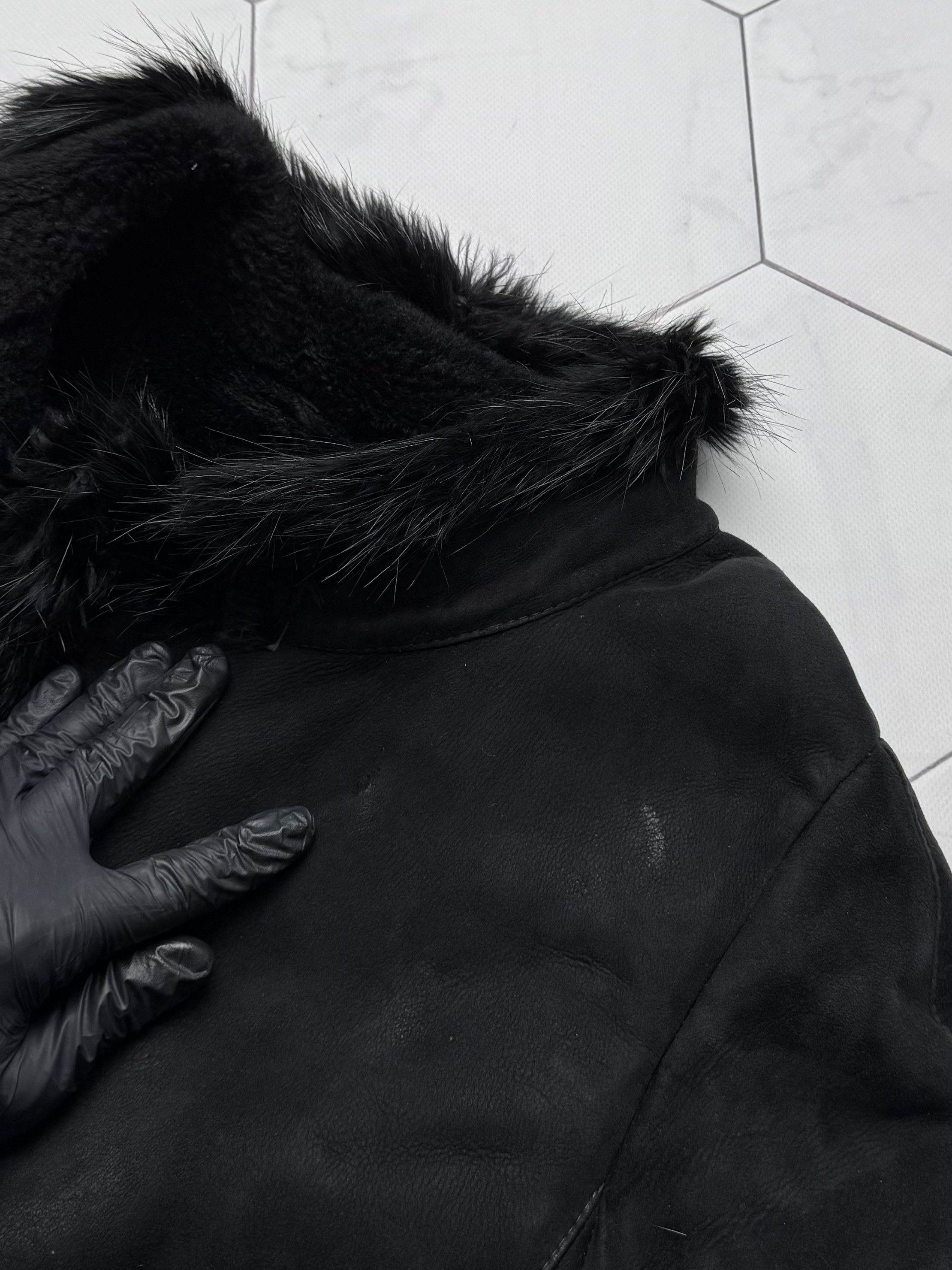 Vintage Vintage Real Shearling Coat (B550) Size L / US 10 / IT 46 - 16 Thumbnail
