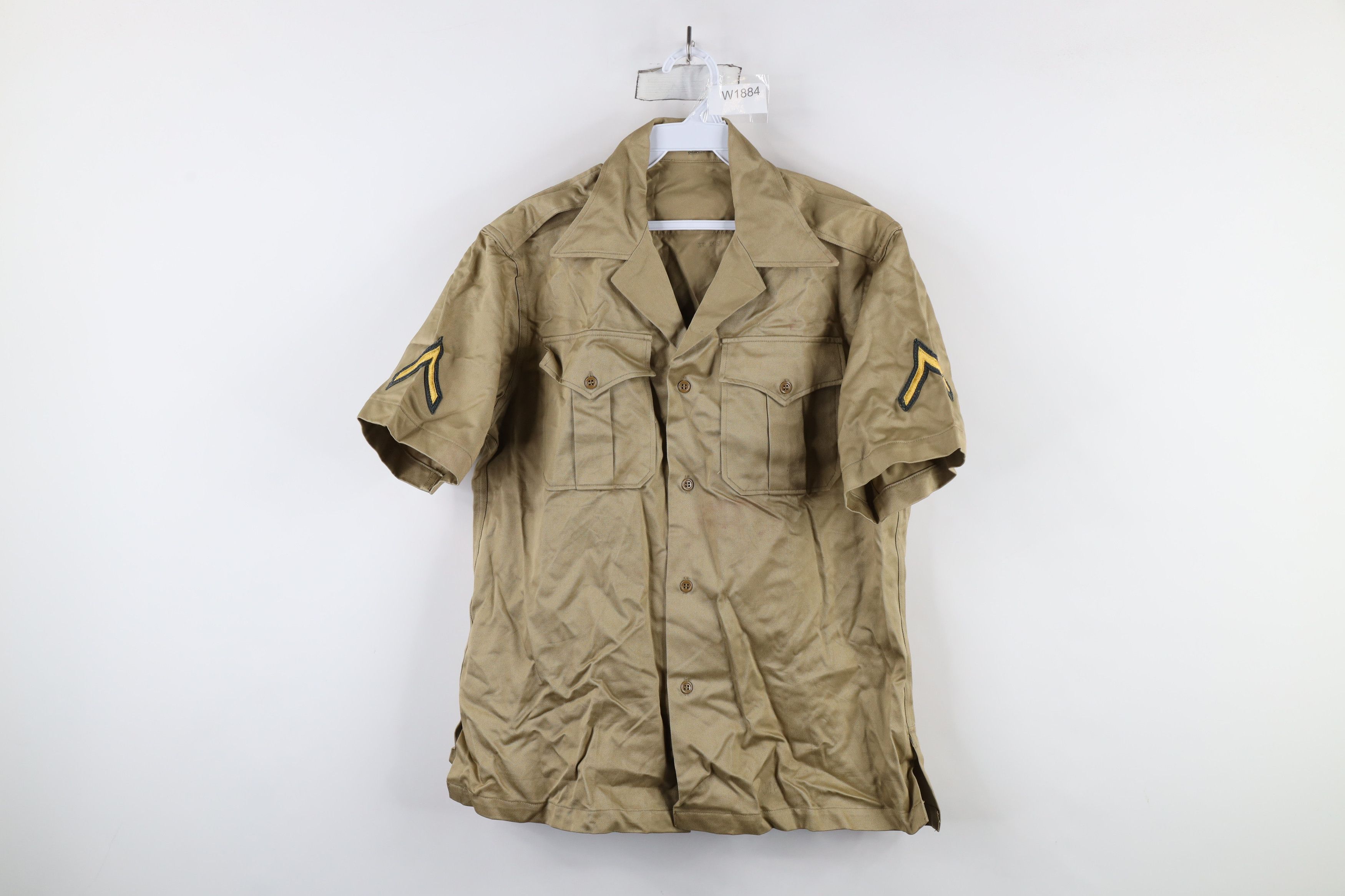 Vintage Vintage 50s Korean War Short Sleeve Button Shirt USA Size US M / EU 48-50 / 2 - 1 Thumbnail