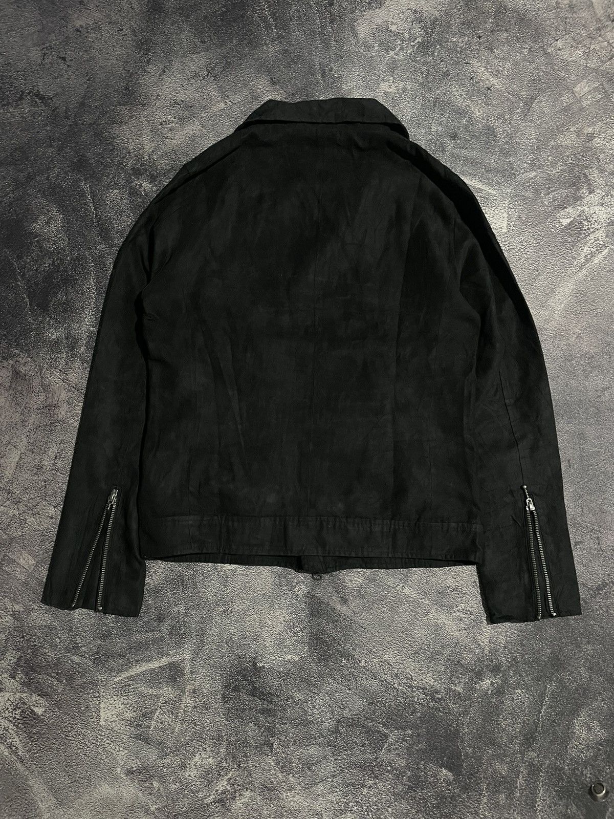 Issey Miyake Tete Homme Suede Ramones Bikers Jacket Size US M / EU 48-50 / 2 - 9 Thumbnail