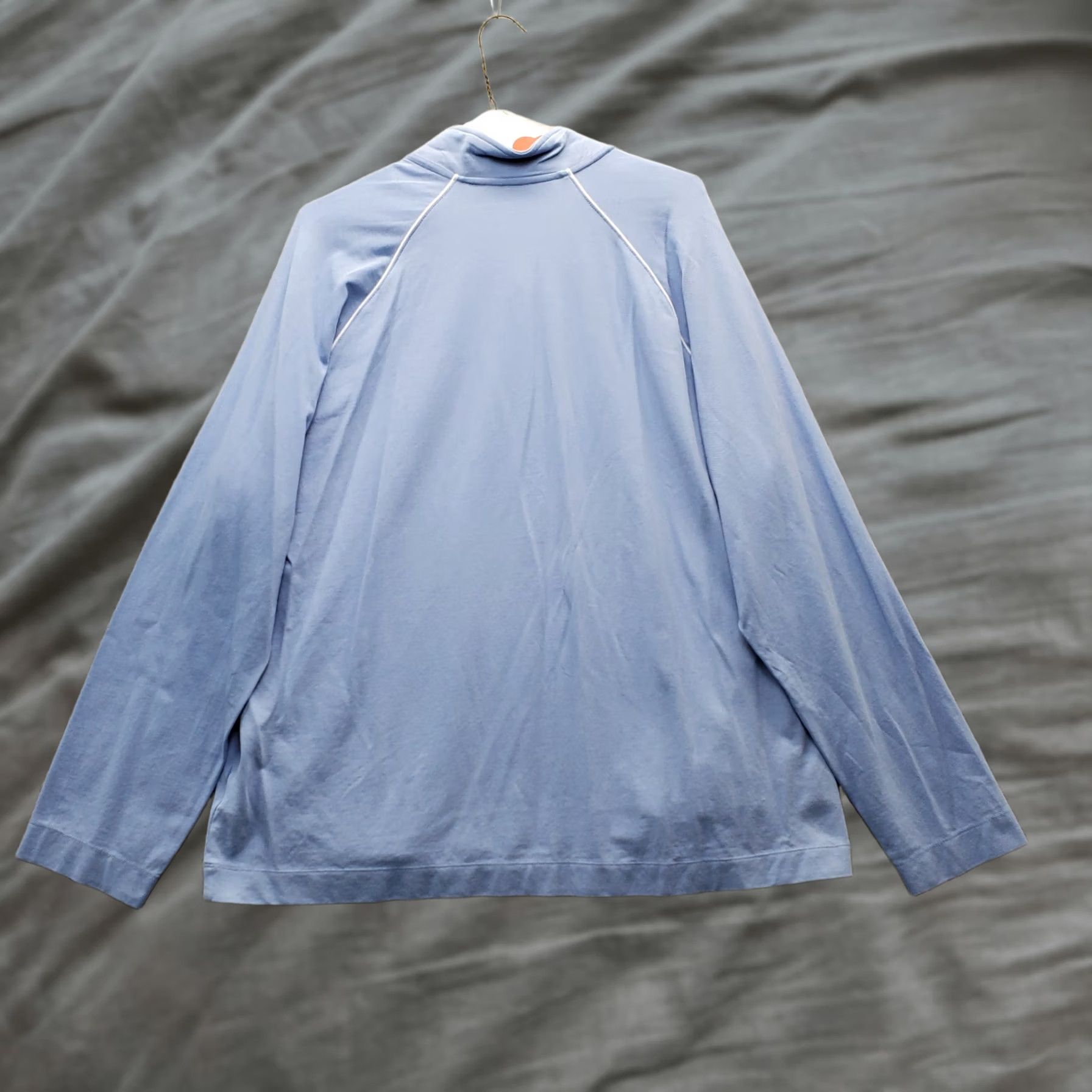Van Heusen Van Heusen Activewear Shirt Mens 2XL Blue Cotton Regular Fit Stretch 1/4 Zip Size US XXL / EU 58 / 5 - 1 Thumbnail