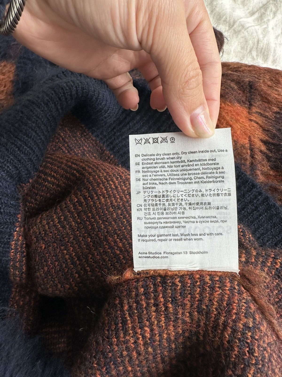 Acne Studios Acne Studios Plaid Mohair Sweater Size M / US 6-8 / IT 42-44 - 8 Thumbnail