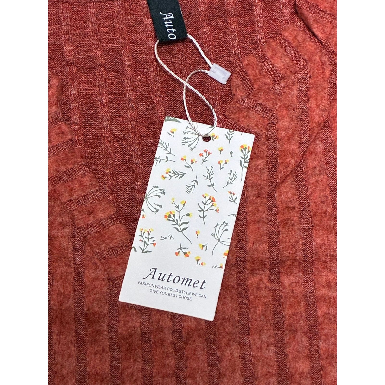 The Unbranded Brand Automet Long Sleeve Burgundy Shirt Size Medium Size M / US 6-8 / IT 42-44 - 4 Thumbnail