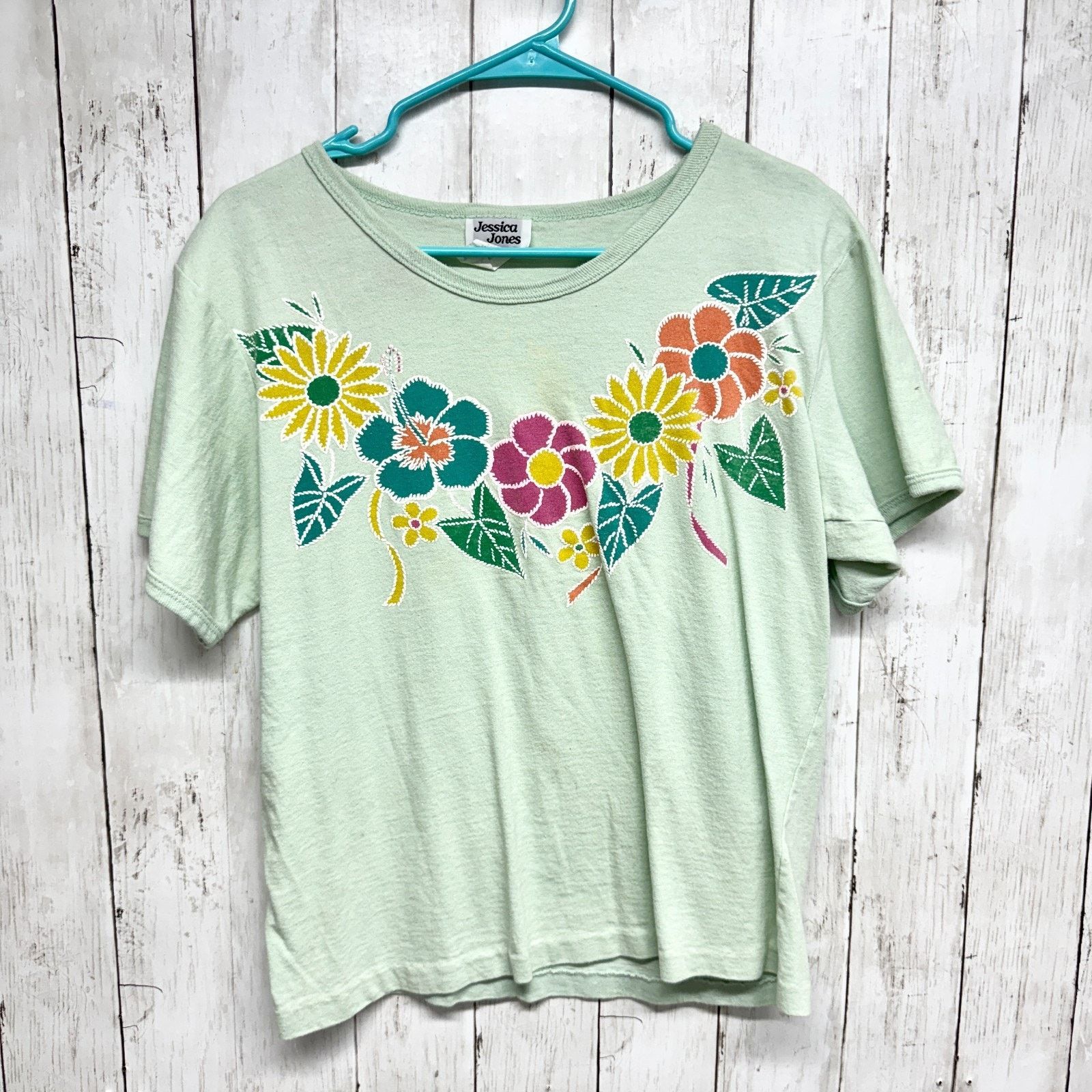 Vintage Vtg Jessica Jones Top Size Small Graphic Short Sleeve Shirt Size S / US 4 / IT 40 - 1 Thumbnail