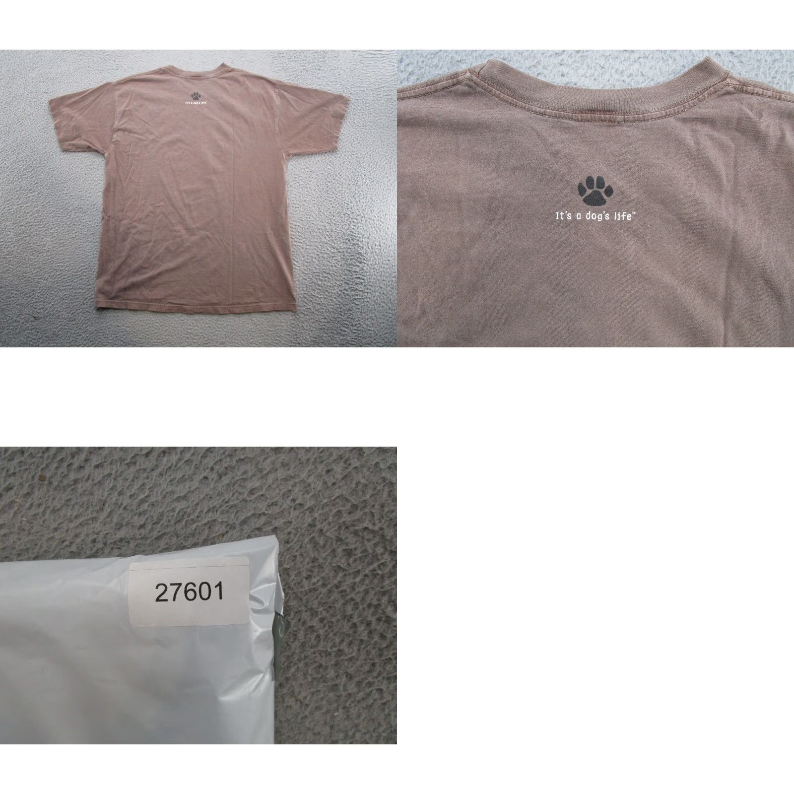 Doublet Its a Dogs Life Keep Your Laws Off My Paws Double Sided Shirt Mens Size L Brown Dog Y2K Size US L / EU 52-54 / 3 - 8 Thumbnail