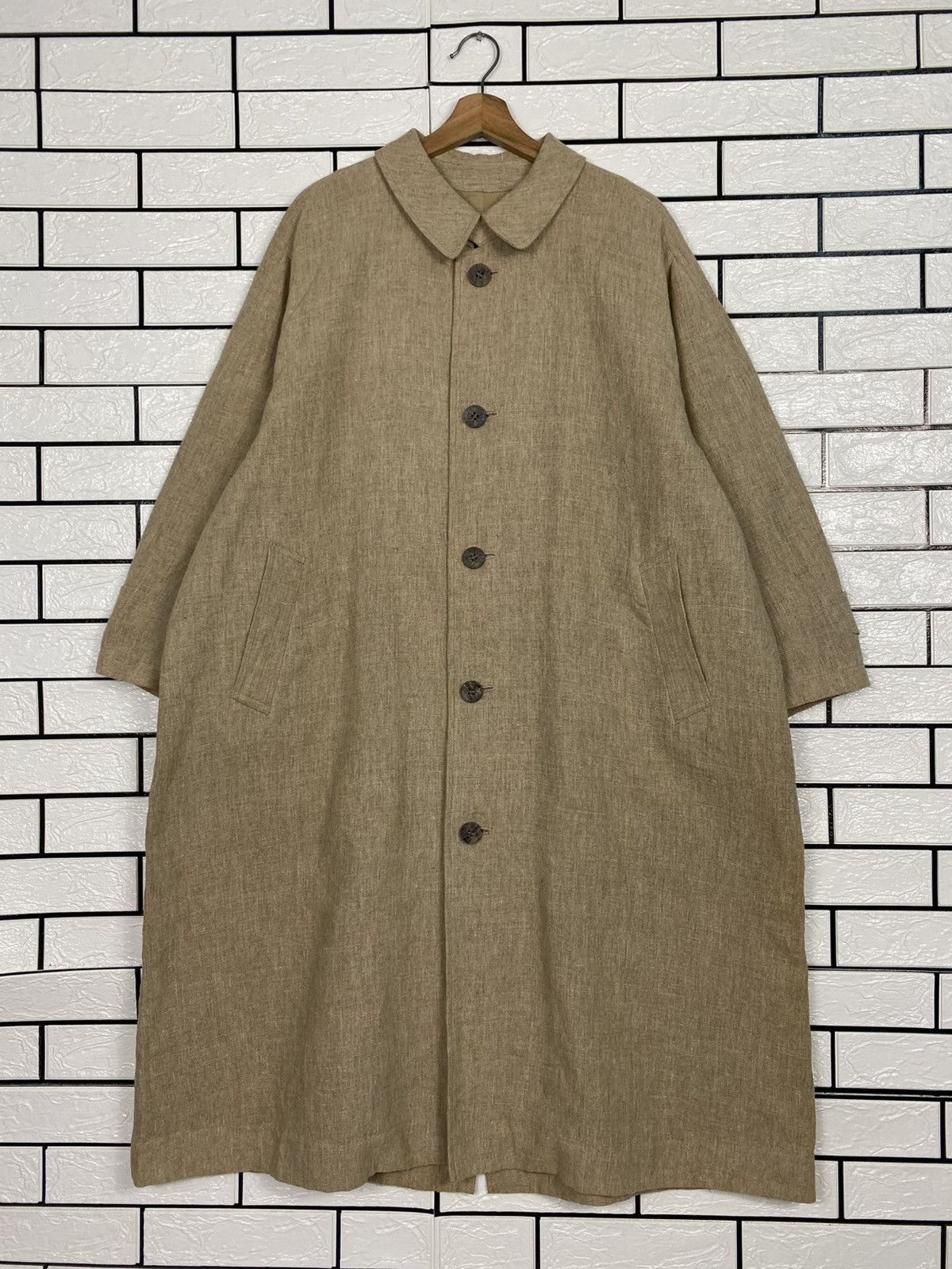 Issey Miyake Vintage Issey Miyake Oversized Balloon Jacket Linen Wool Size US L / EU 52-54 / 3 - 1 Thumbnail