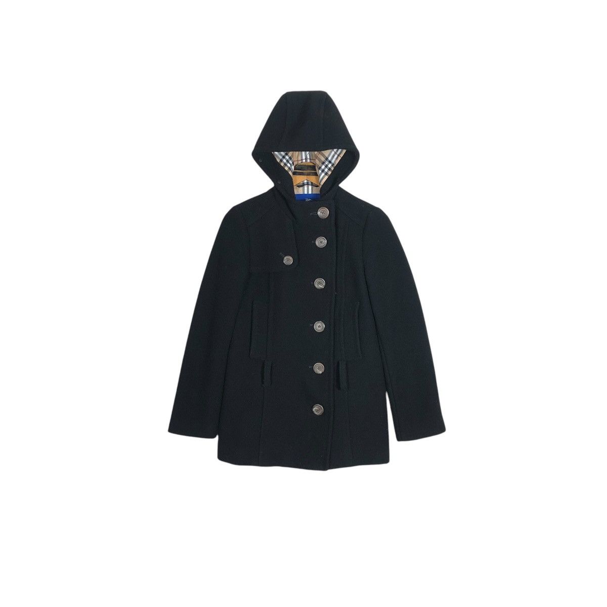 Burberry Burberry London Blue Label Hooded Peacoat Size XS / US 0-2 / IT 36-38 - 2 Thumbnail