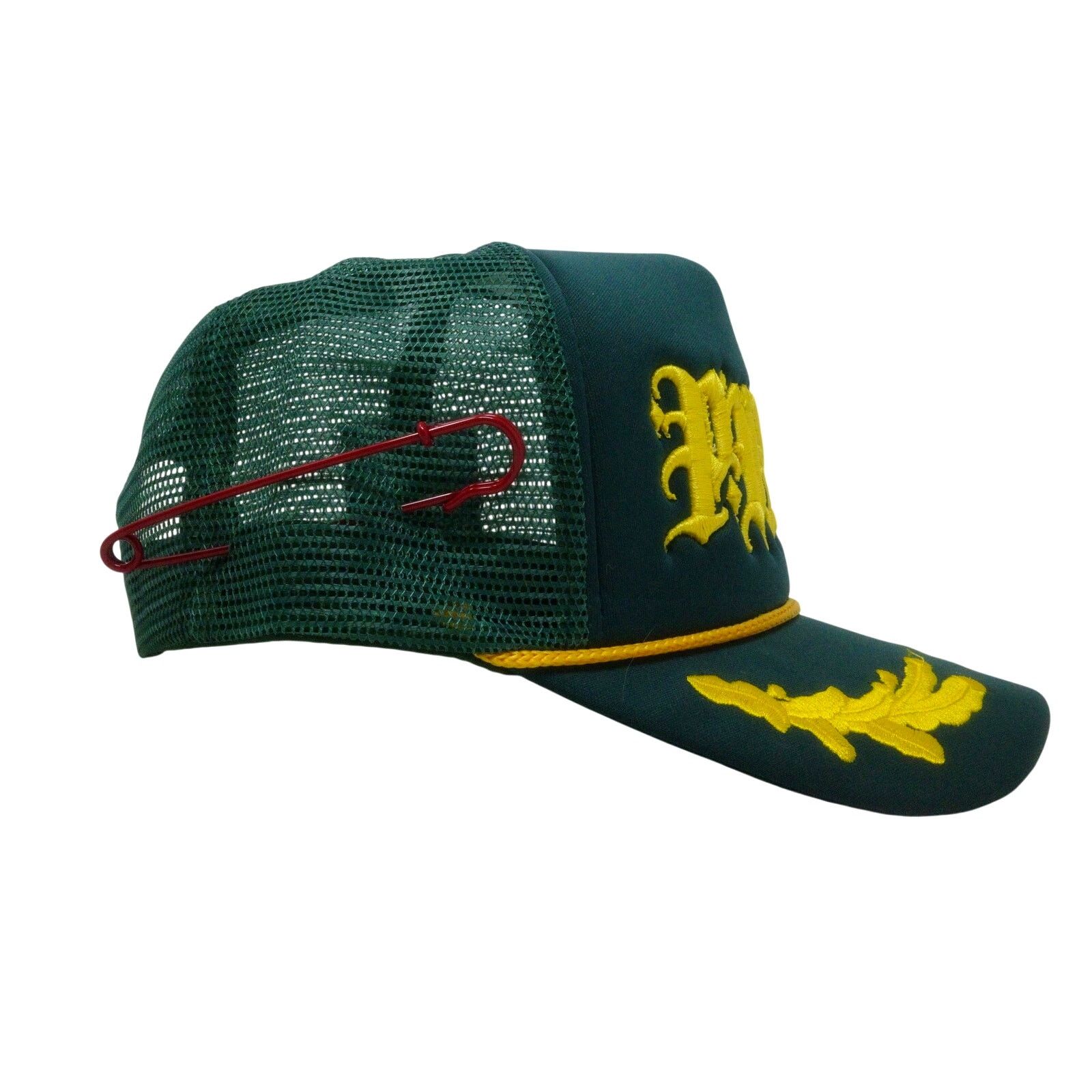 Other PUNK ® El Capitan Trucker Mesh Hat Green Military Made USA Size ONE SIZE - 3 Thumbnail