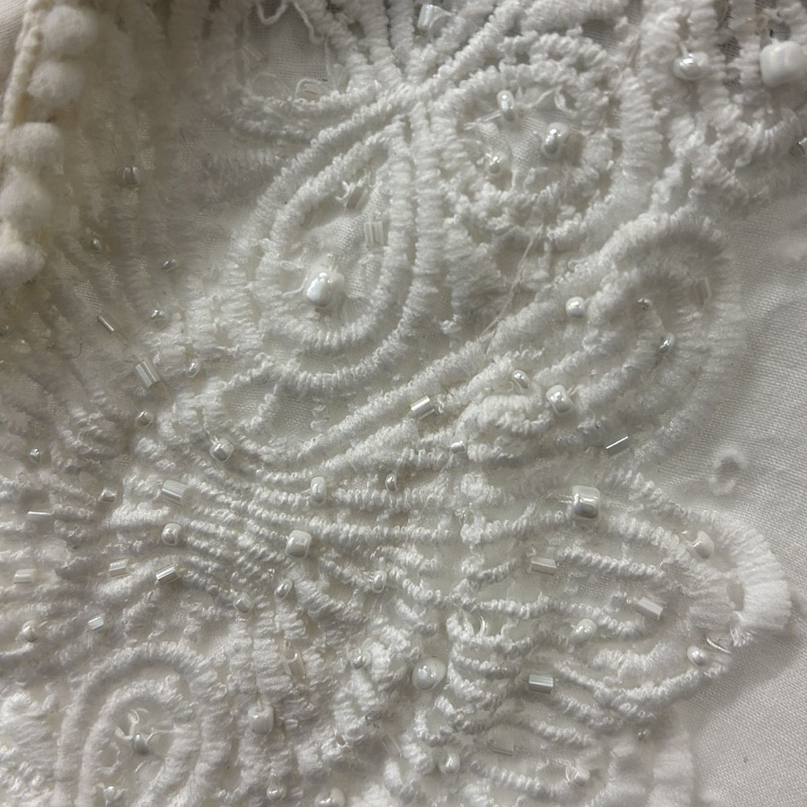 Other NWT Antica Sartoria White Boxy Embellished Tunic Top OneSize Size ONE SIZE - 14 Thumbnail