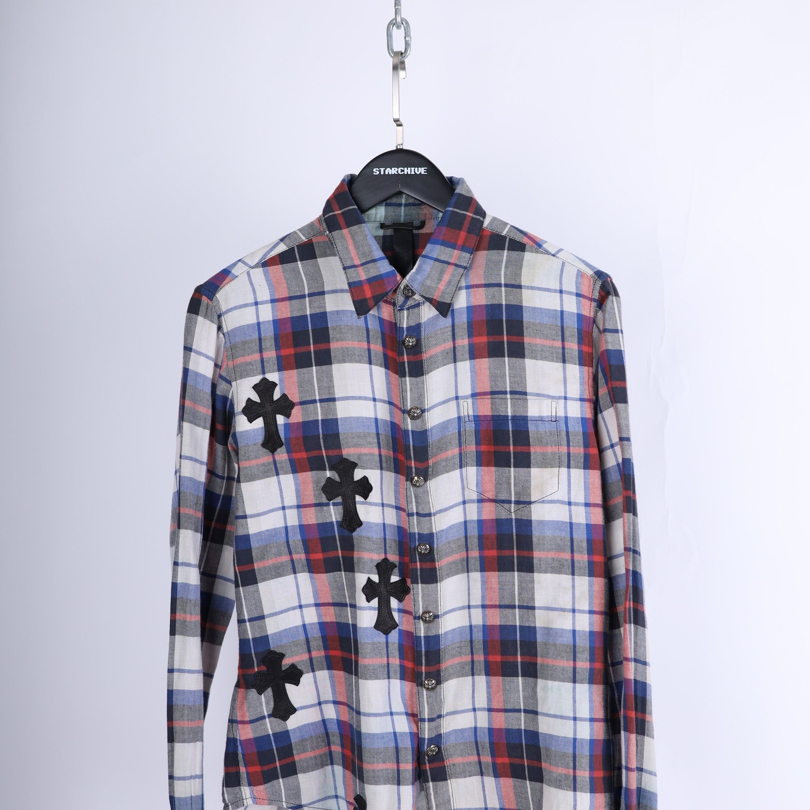 Chrome Hearts Chrome Hearts PATCHWORK FLANNEL SZ S Size US S / EU 44-46 / 1 - 8 Thumbnail