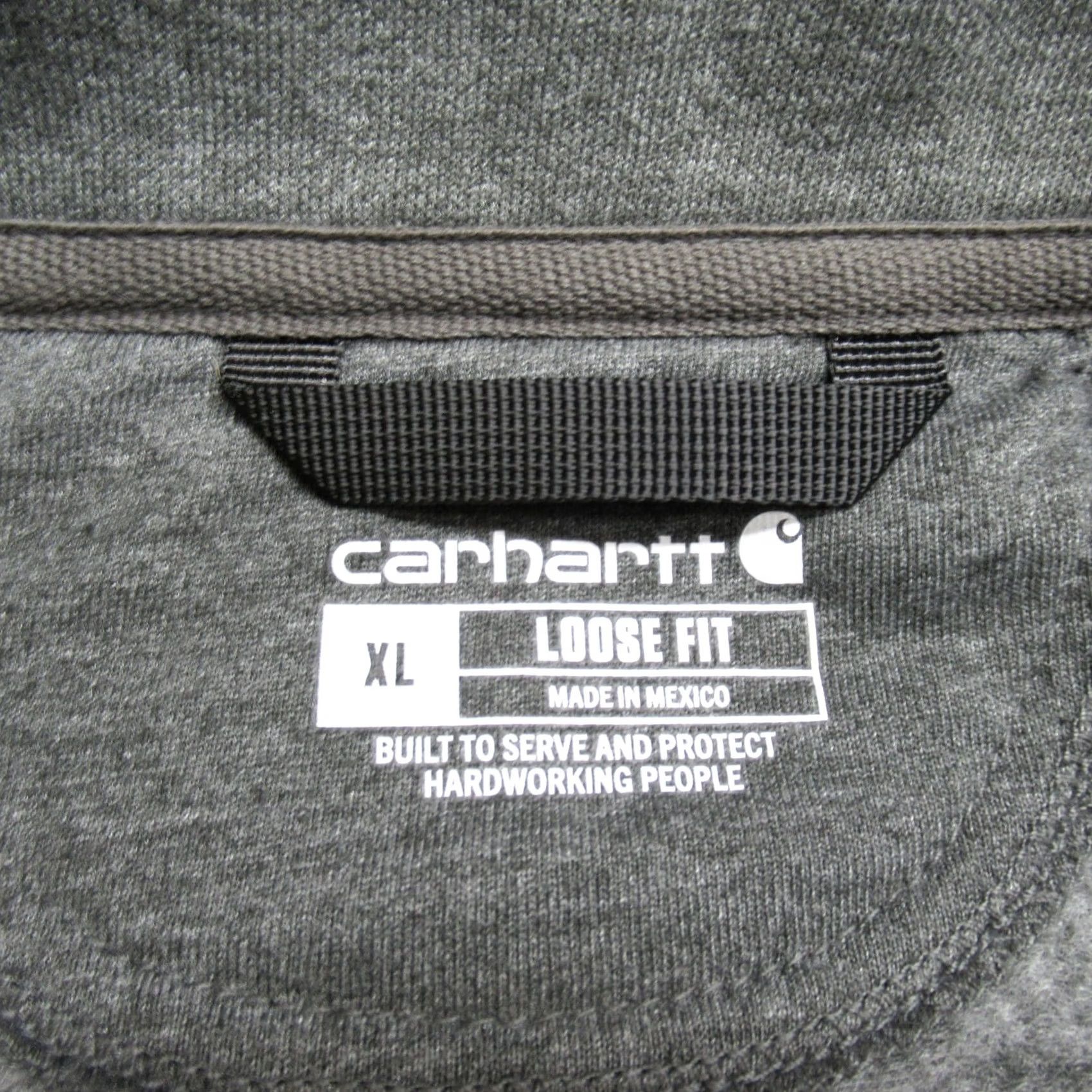 Carhartt Carhartt Sweatshirt XL Mens Gray Loose Fit Quarter Zip Pockets Mock Neck Heavyweight Logo Size US XL / EU 56 / 4 - 5 Thumbnail