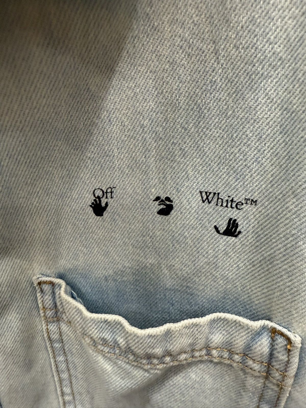 Off-White Off White Marker Arrows Light Denim Shirt Size US M / EU 48-50 / 2 - 4 Thumbnail