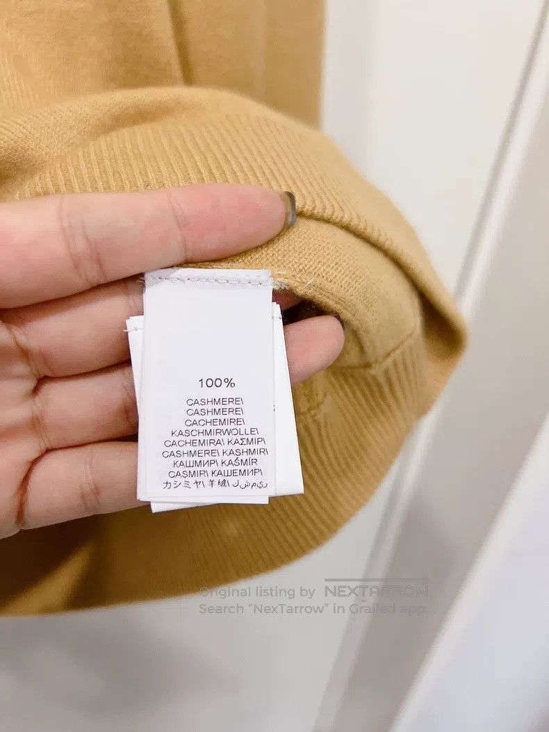 Brunello Cucinelli Brunello Cucinelli Earth Yellow Cashmere Crewneck Sweater Size S / US 4 / IT 40 - 8 Thumbnail