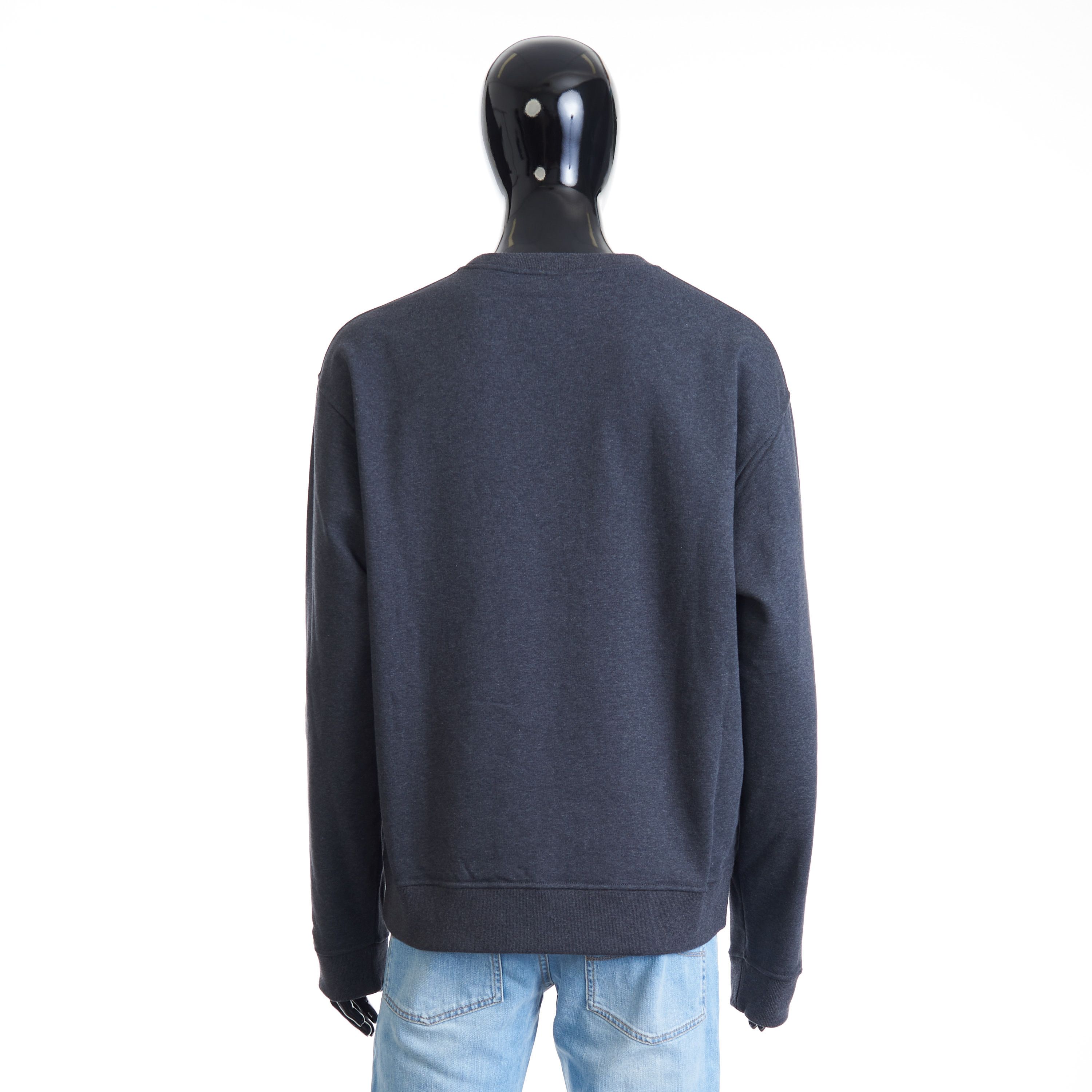 Berluti Embroidered Scritto Sweatshirt - Dark Grey Melange Size US XL / EU 56 / 4 - 5 Thumbnail
