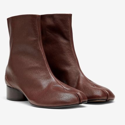 Maison Margiela o1s22i1n0724 Leather Tabi Ankle Boots in Brown Size US 10 / IT 40 - 3 Thumbnail