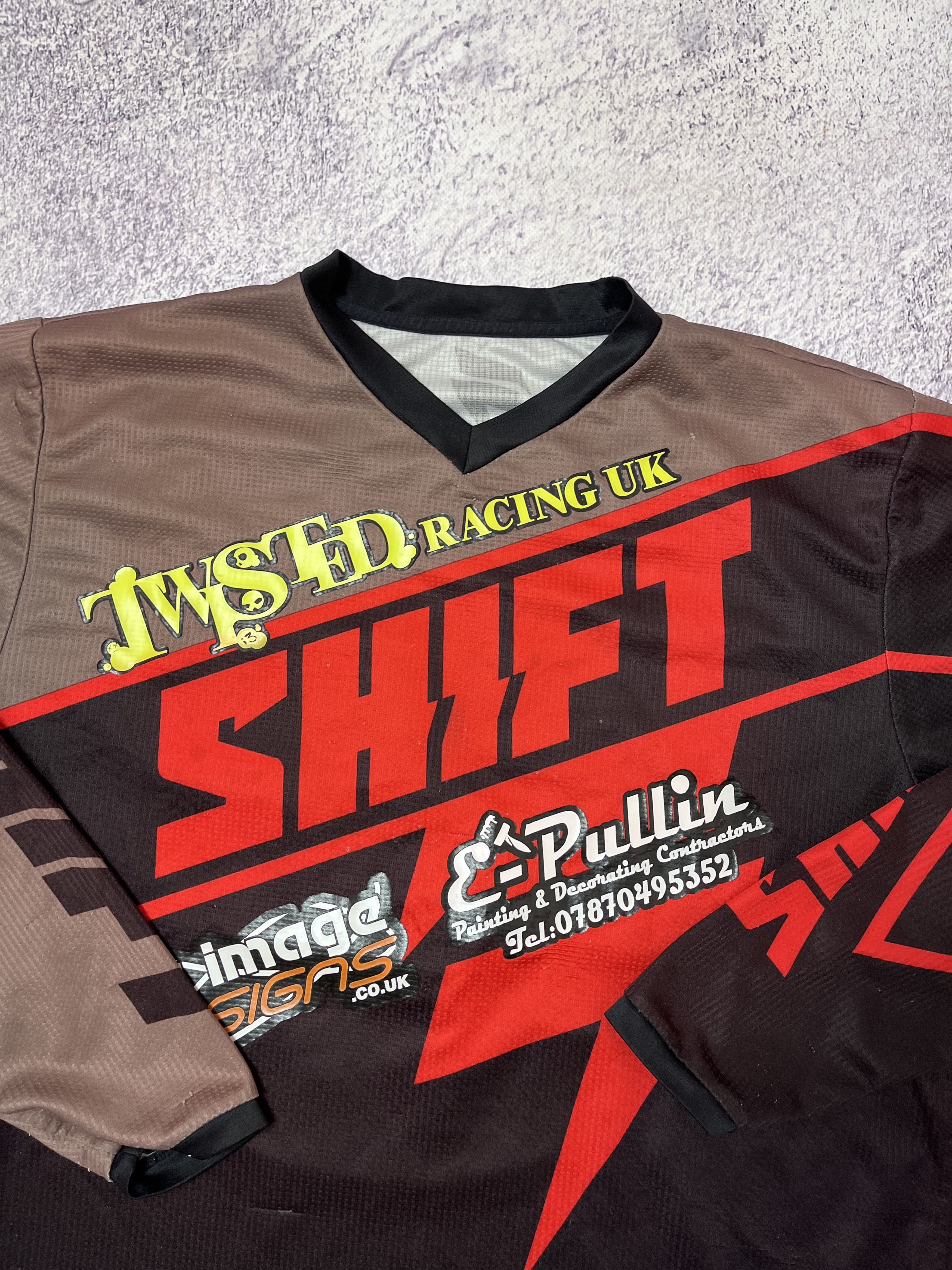 Vintage Racer motorcycle racing Moto T-shirt jersey Size L #46 Parky Size US L / EU 52-54 / 3 - 3 Thumbnail