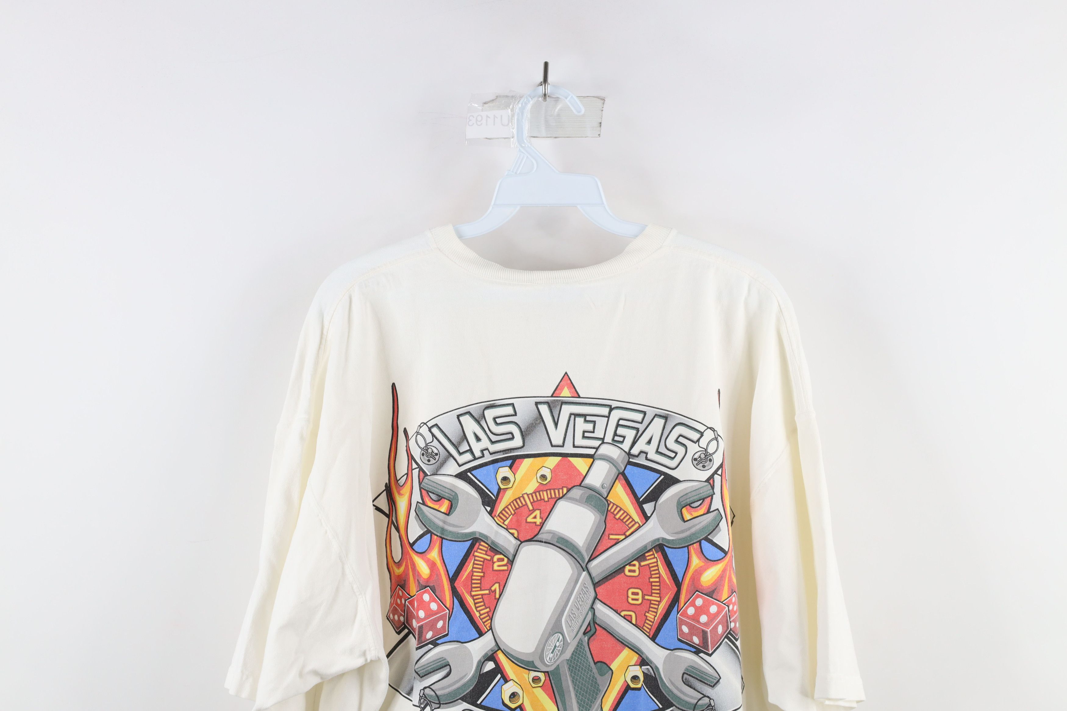 Vintage Vintage Y2K Las Vegas Motor Speedway Fire Dice T-Shirt Size US XXL / EU 58 / 5 - 10 Thumbnail