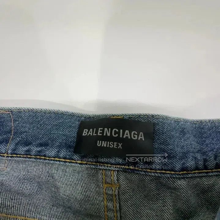 Balenciaga Balenciaga FW23 Washed Effect Loose Jeans. Size US 27 - 3 Thumbnail
