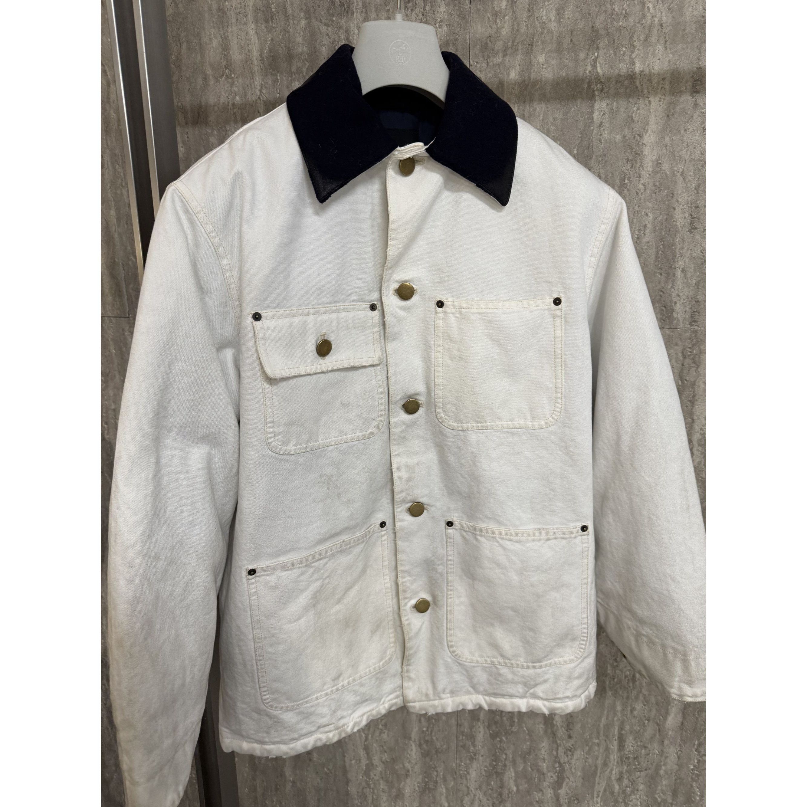 Prada Prada Make Old models Dirty White Cotton Workwear Jacket Wit Size XS / US 0-2 / IT 36-38 - 7 Thumbnail