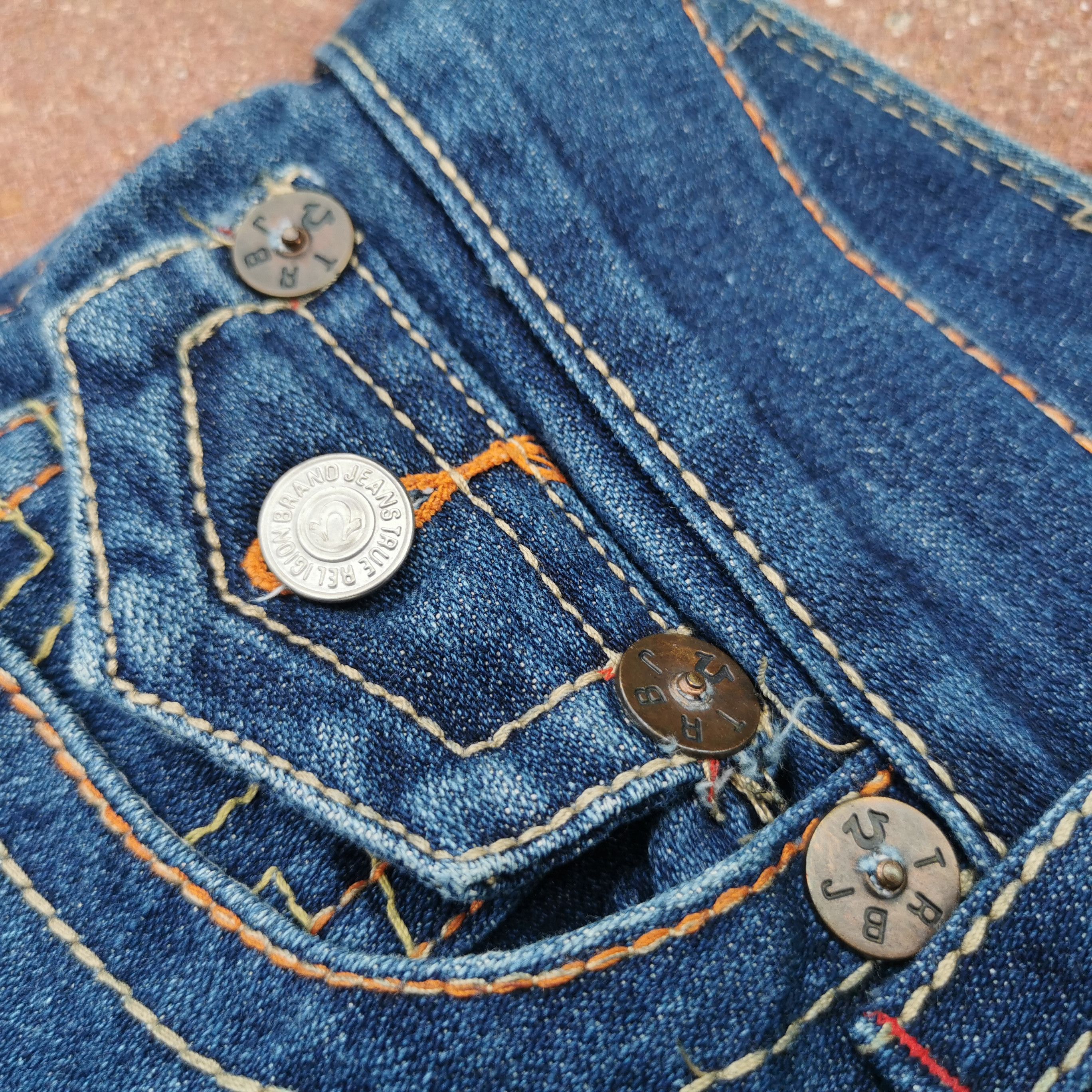 True Religion × Vintage True Religion Brand Jeans World Tour Embroidered Jeans Size US 36 / EU 52 - 14 Thumbnail