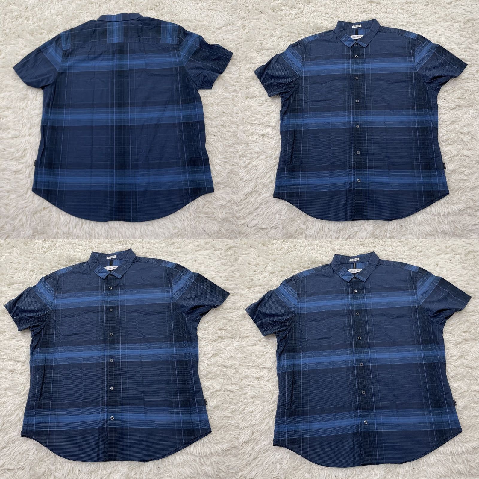 Calvin Klein CALVIN KLEIN Button Shirt Men XL Striped Y2k Blue Plaid Casual XL Size US XL / EU 56 / 4 - 9 Thumbnail