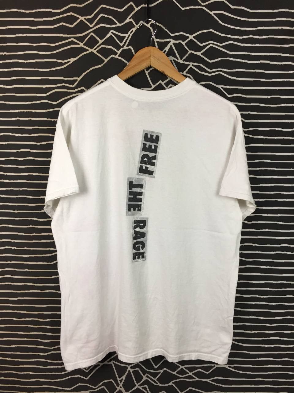 Rap Tees Travis Scott Cactus Jack Free The Rage Mugshot Tee Size US L / EU 52-54 / 3 - 8 Thumbnail