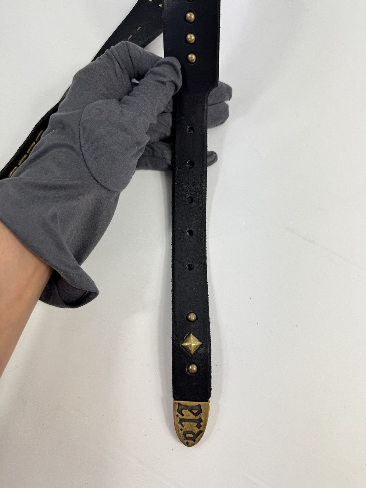 Enfants Riches Deprimes ANTIQUE BRASS TEXAS SERENADE BELT 85 Size 32 - 11 Thumbnail