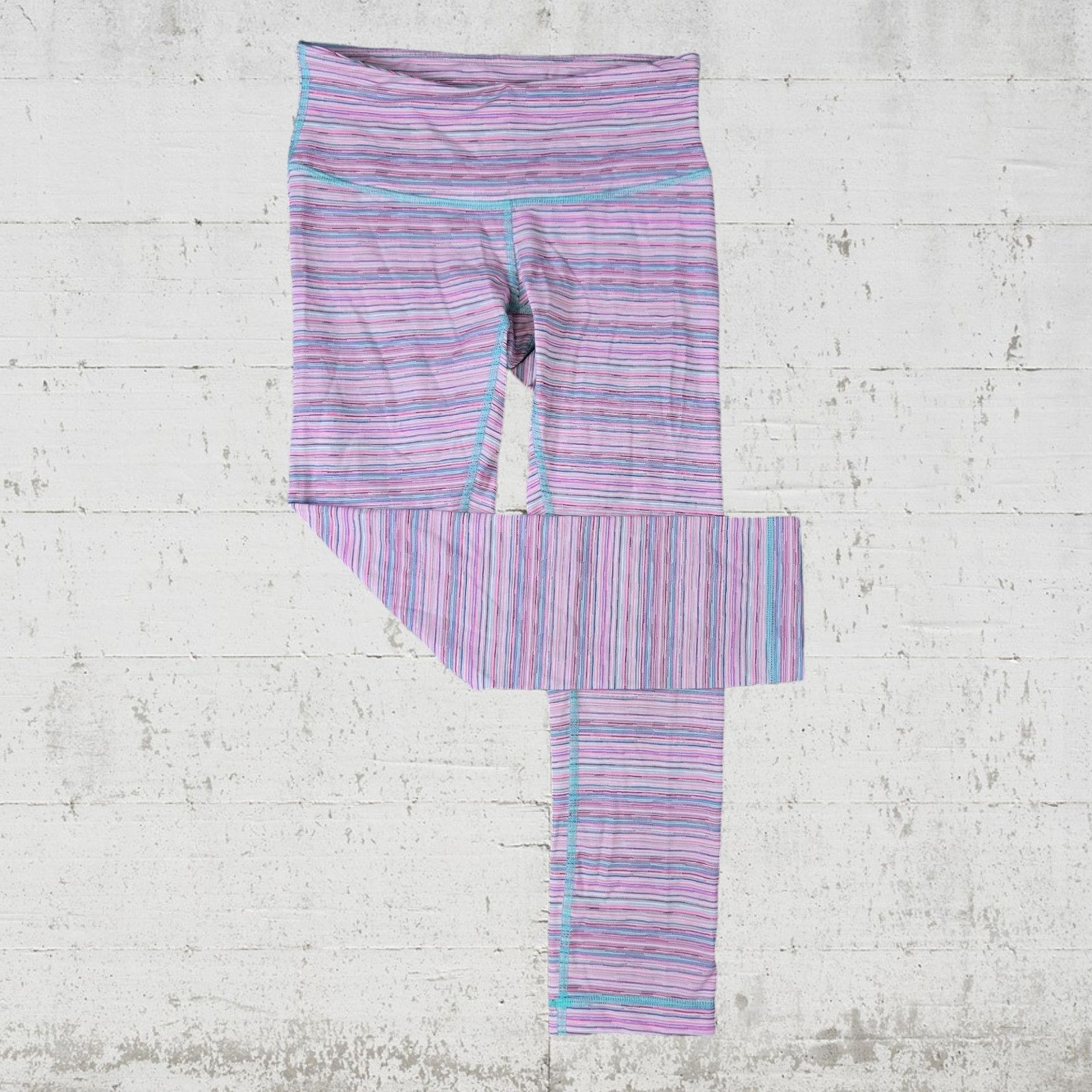 Lululemon Lululemon Cyber Stripe Wunder Under Leggings Size 4 Size 27" / US 4 / IT 40 - 2 Thumbnail