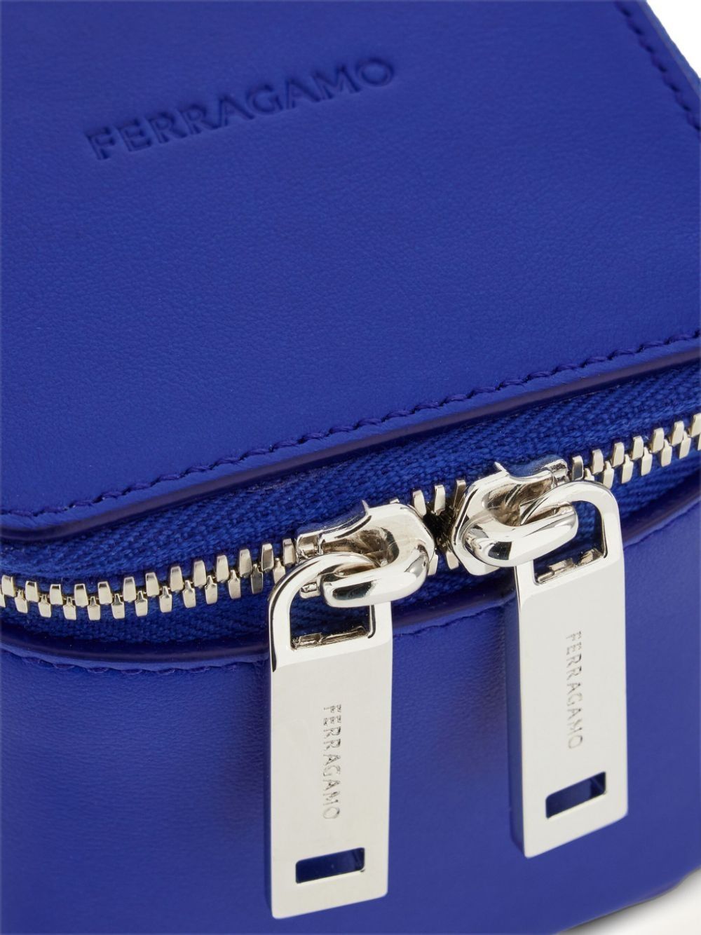 Salvatore Ferragamo o1s1rm0824 Size: OS / Mini Leather Handbag in Blue Size ONE SIZE - 6 Thumbnail