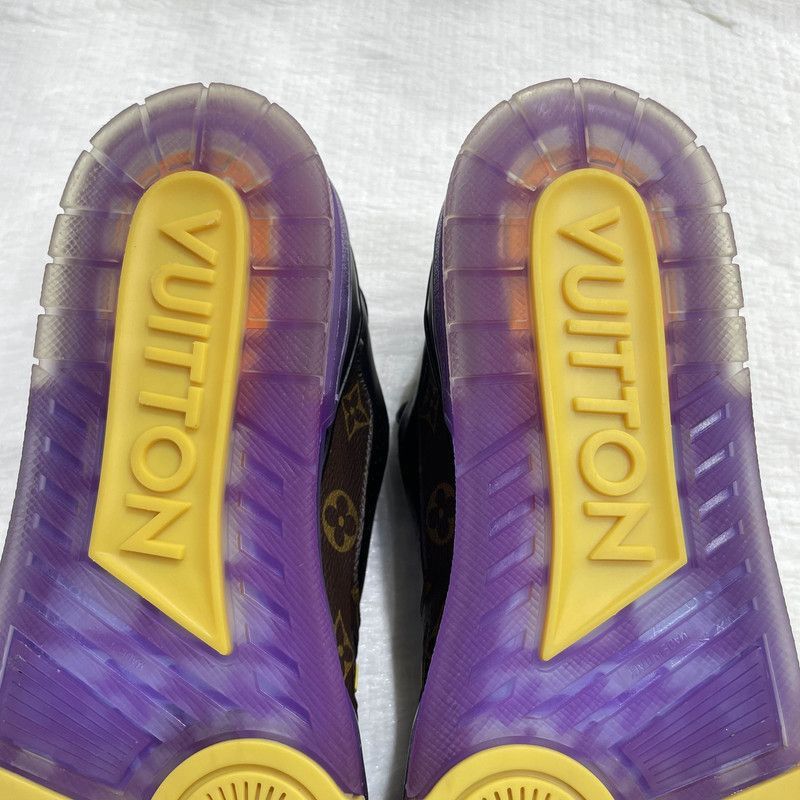 Louis Vuitton Louis Vuitton Trainer Lakers Purple and Gold Sneakers -2508 Size US 9.5 / EU 42-43 - 6 Thumbnail