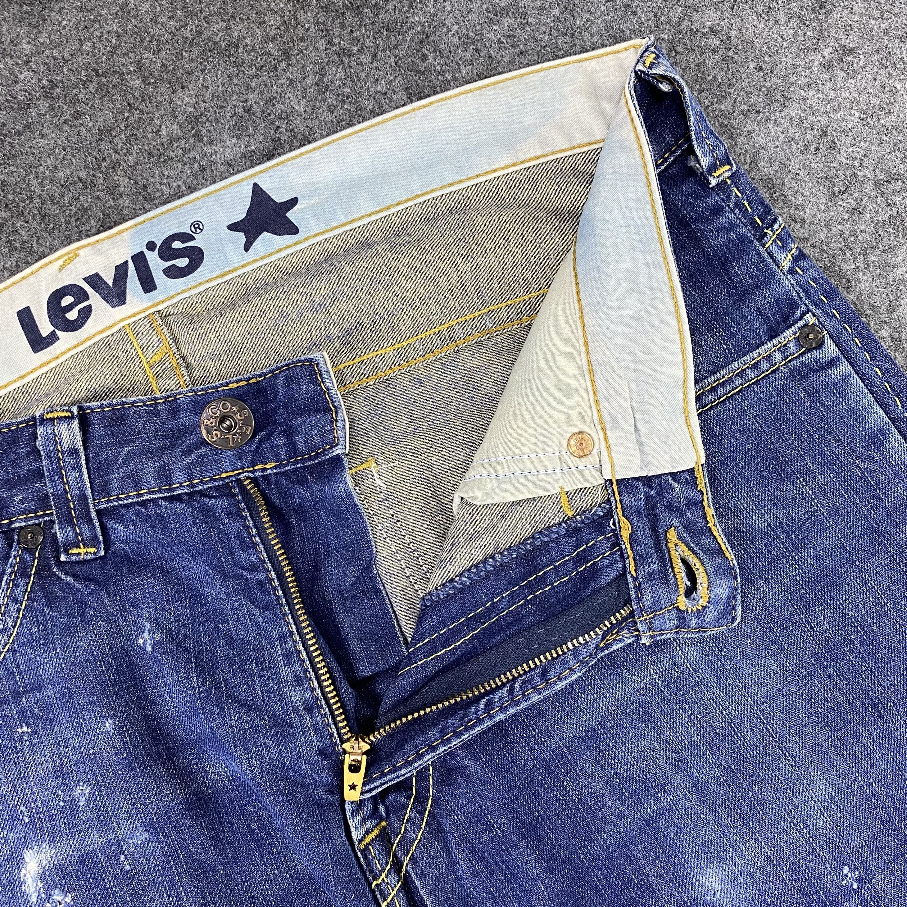 Jean × Levi's × Vintage Vintage Levis Distressed Wash Jeans-J1143 Size US 36 / EU 52 - 10 Thumbnail