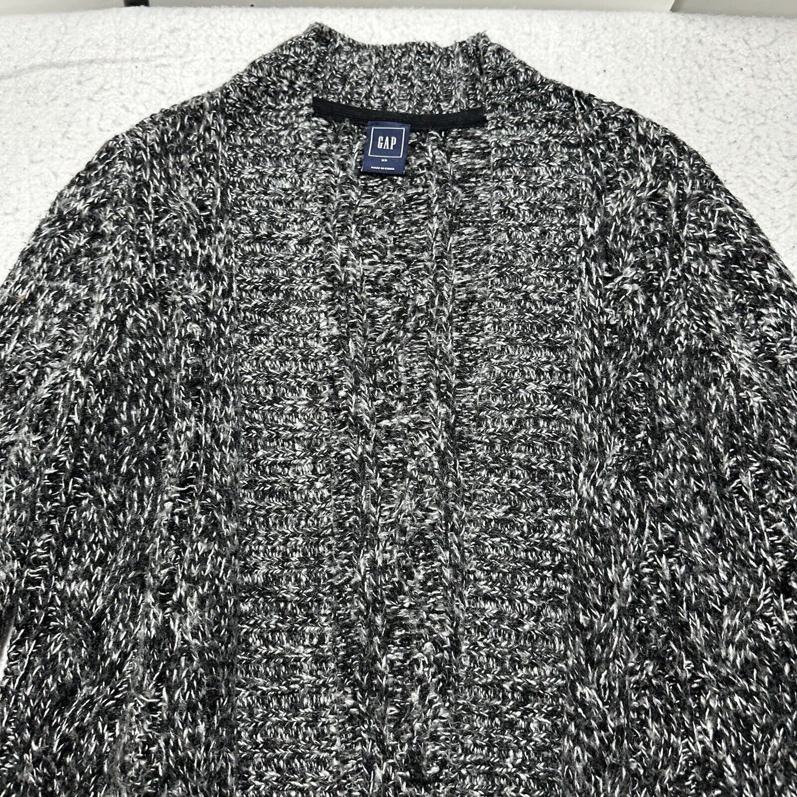 Gap Gap XS Cardigan Sweater Pockets Heavyweight Knit Black Size XS / US 0-2 / IT 36-38 - 2 Thumbnail