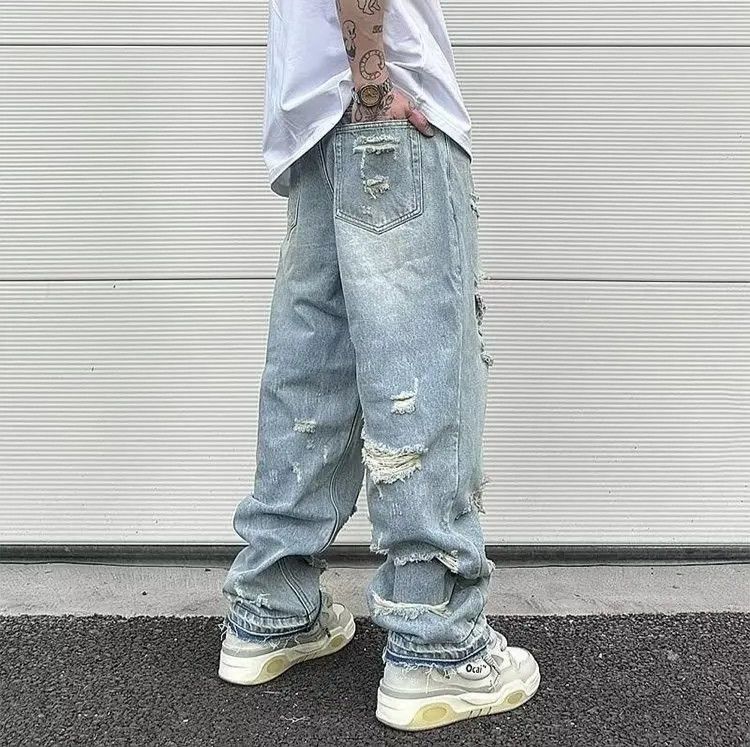 Japanese Brand × Jean Vibe washing Straight Leg Jeans Size US 33 - 2 Thumbnail
