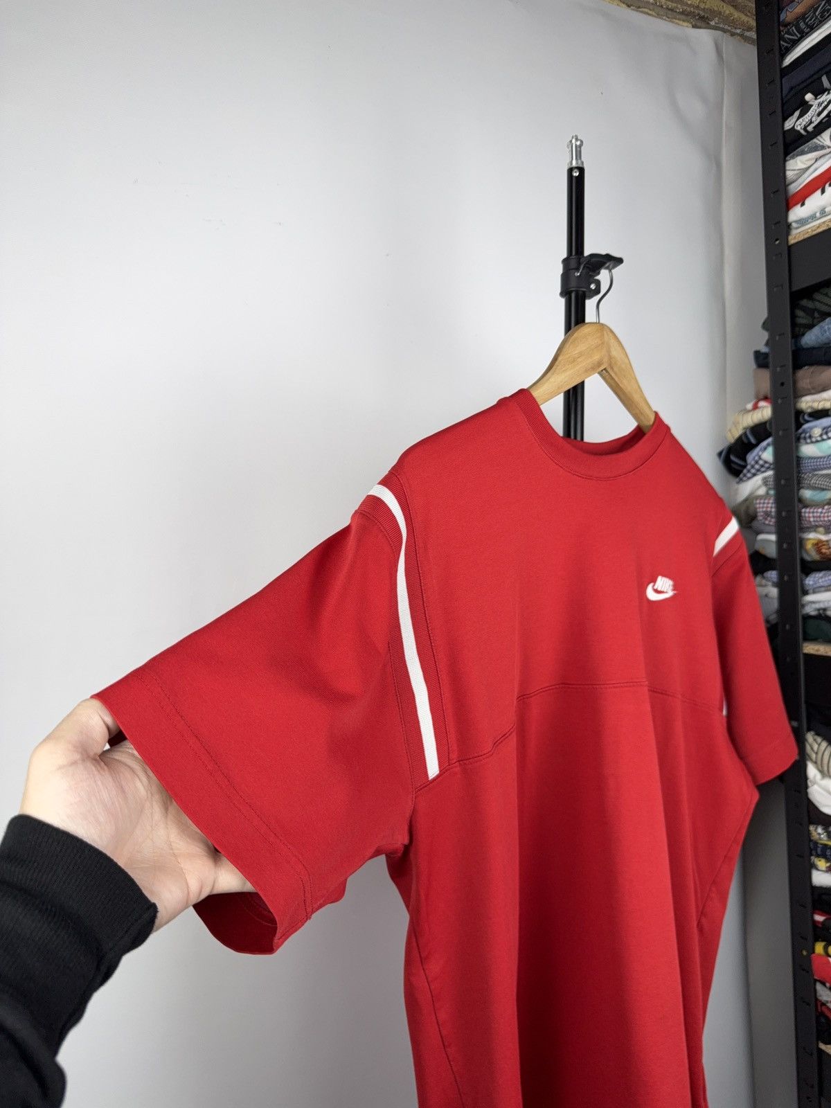 Nike × Vintage Vintage 90s 19USA71 Jersey 00s Nike Air Max red T-shirt Size US XL / EU 56 / 4 - 4 Thumbnail